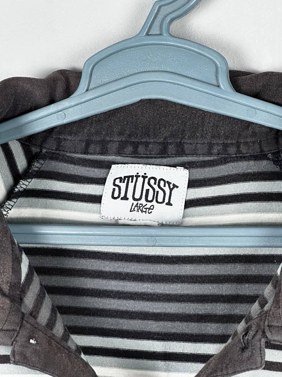 Stussy Stussy Vintage Striped Rare Streetwear Polo T Shirt Size US L / EU 52-54 / 3 - 5 Thumbnail