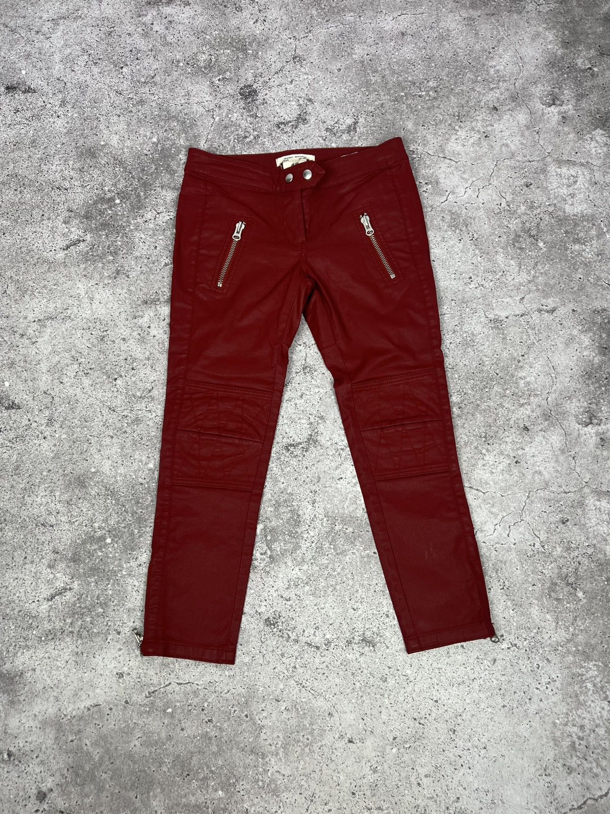 Isabel Marant Isabel Marant x H&M Pants Biker Moto Ankle Faux Leather Size 27" / US 4 / IT 40 - 1 Thumbnail