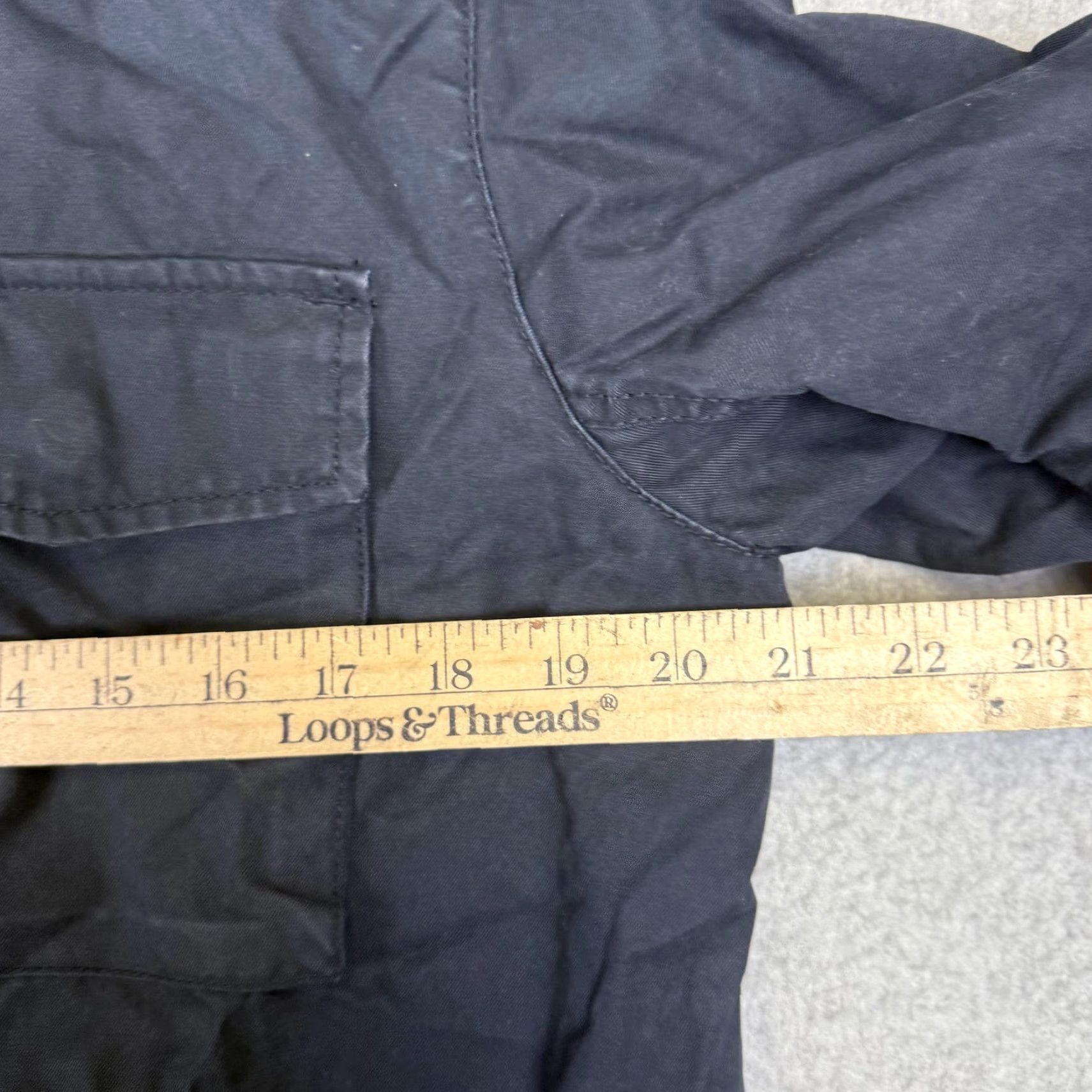 Gap VINTAGE GAP Jacket Fatigue Utility Full Zip Hooded Black Fog S Men’s Small Coat Shirt - Women? Size US S / EU 44-46 / 1 - 3 Thumbnail