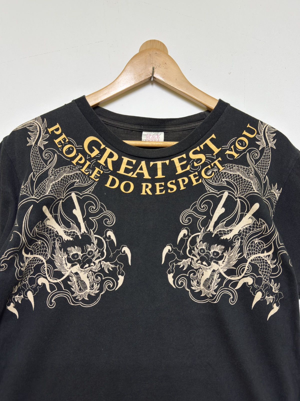 Vintage Vintage Dragon Big Graphic Motors Poem Faded Black Size US S / EU 44-46 / 1 - 5 Thumbnail