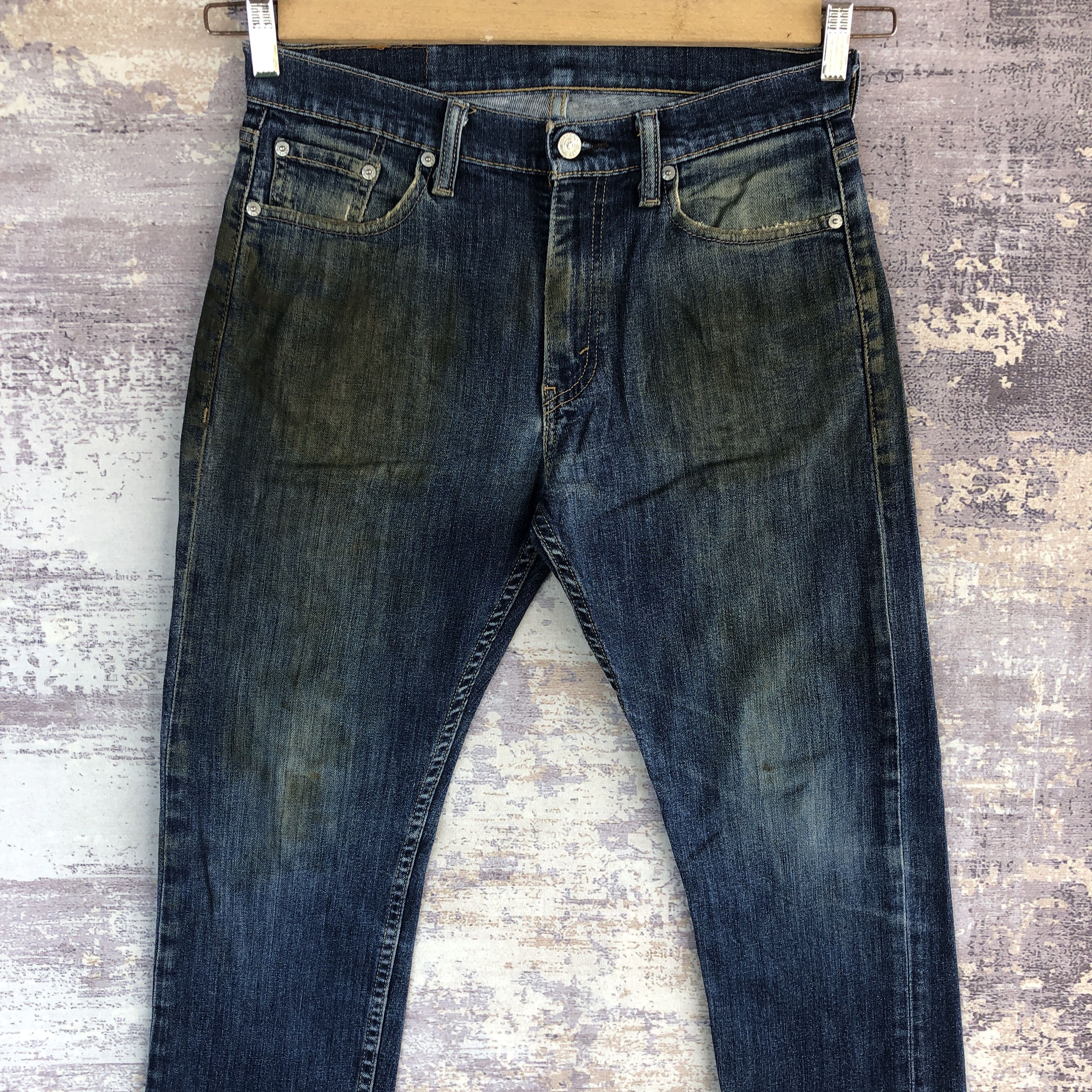 Levi's Vintage Levis Dirty Jeans Levi's 513 Faded Stonewash Denim Size US 30 / EU 46 - 3 Thumbnail