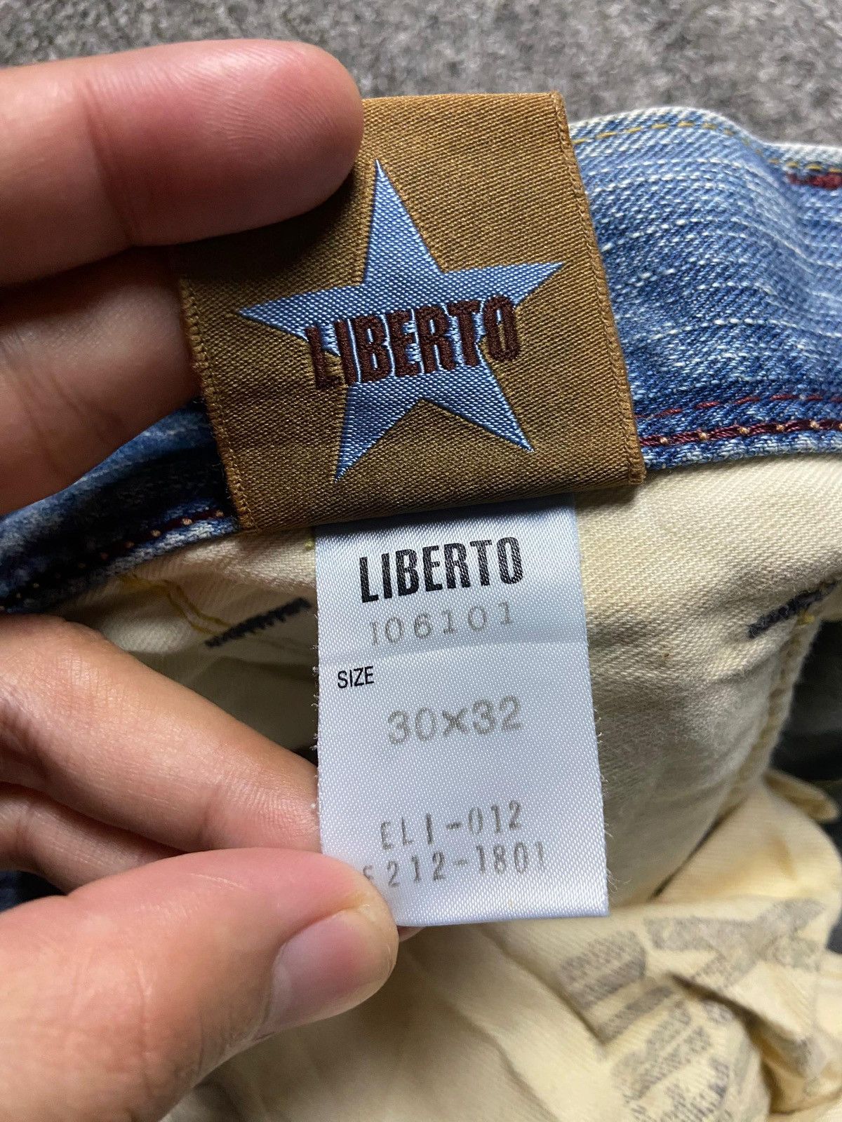 Japanese Brand Liberto XXX Distressed Ripped Denim Jeans (165) Size US 32 / EU 48 - 7 Thumbnail