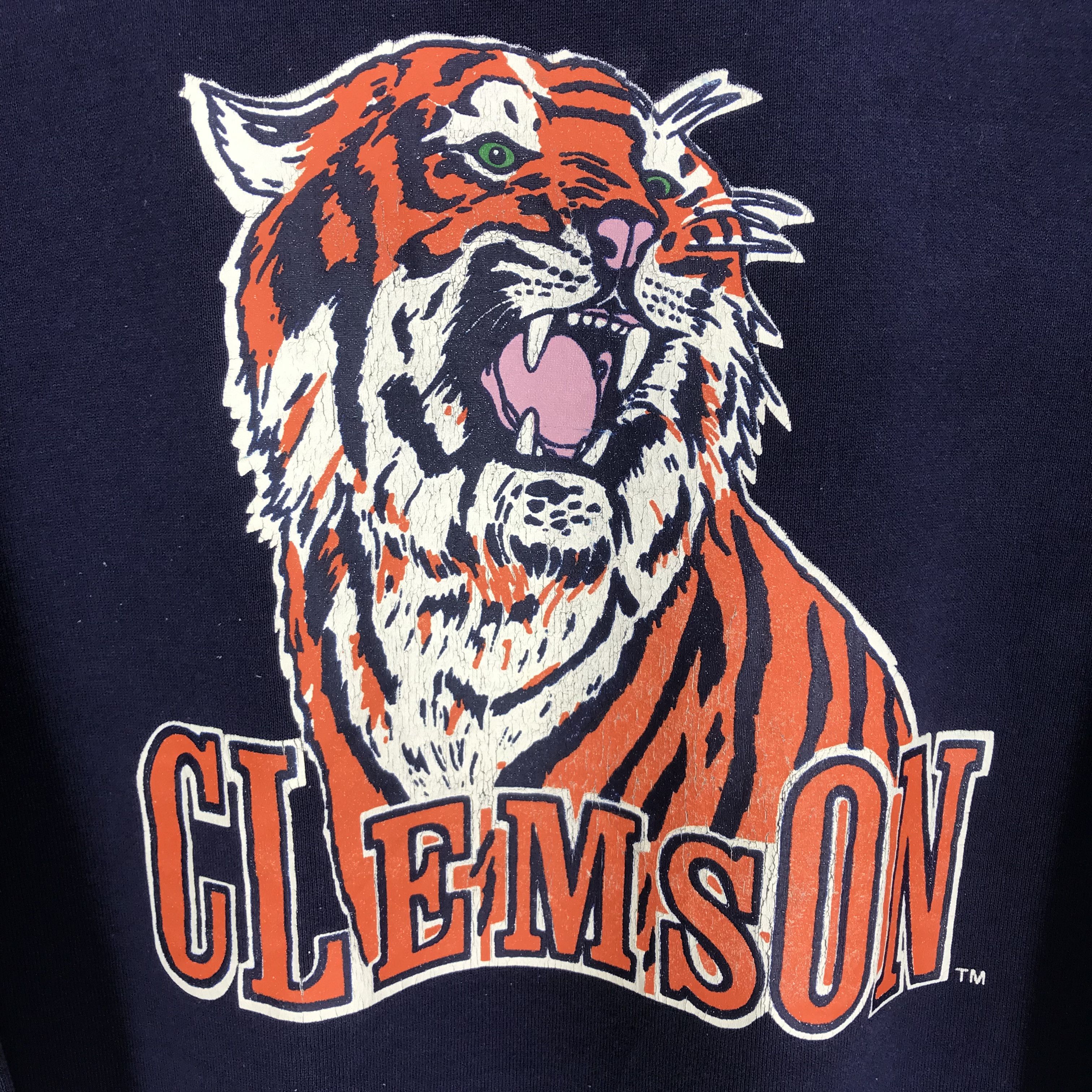 NCAA Vintage 90's Clemson Tigers Ncaa Blue sweatshirt- 649 Size US M / EU 48-50 / 2 - 6 Thumbnail