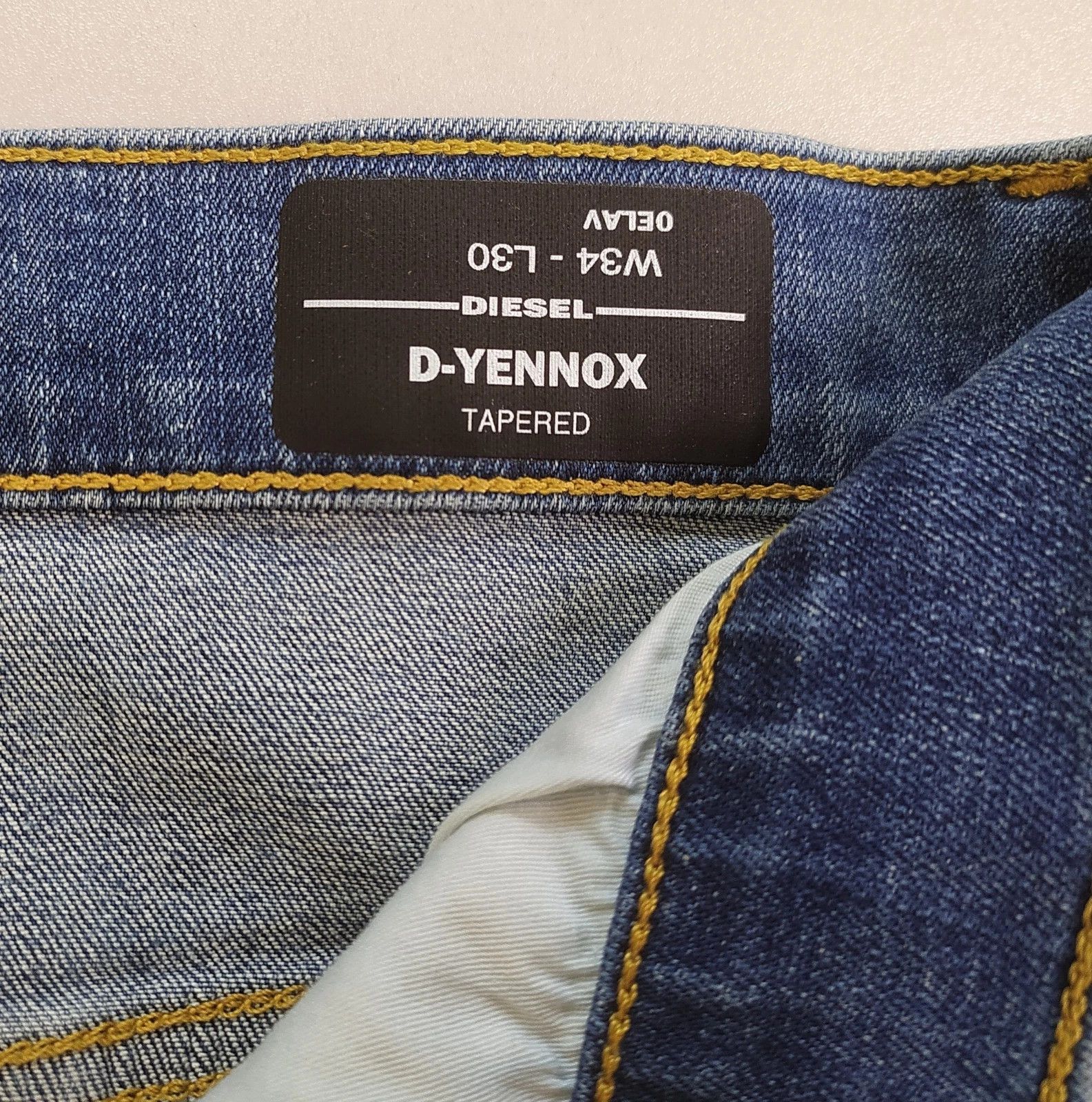 Diesel Diesel D-YENNOX L.30 MENS JEANS T/9875 Size US 34 / EU 50 - 7 Thumbnail