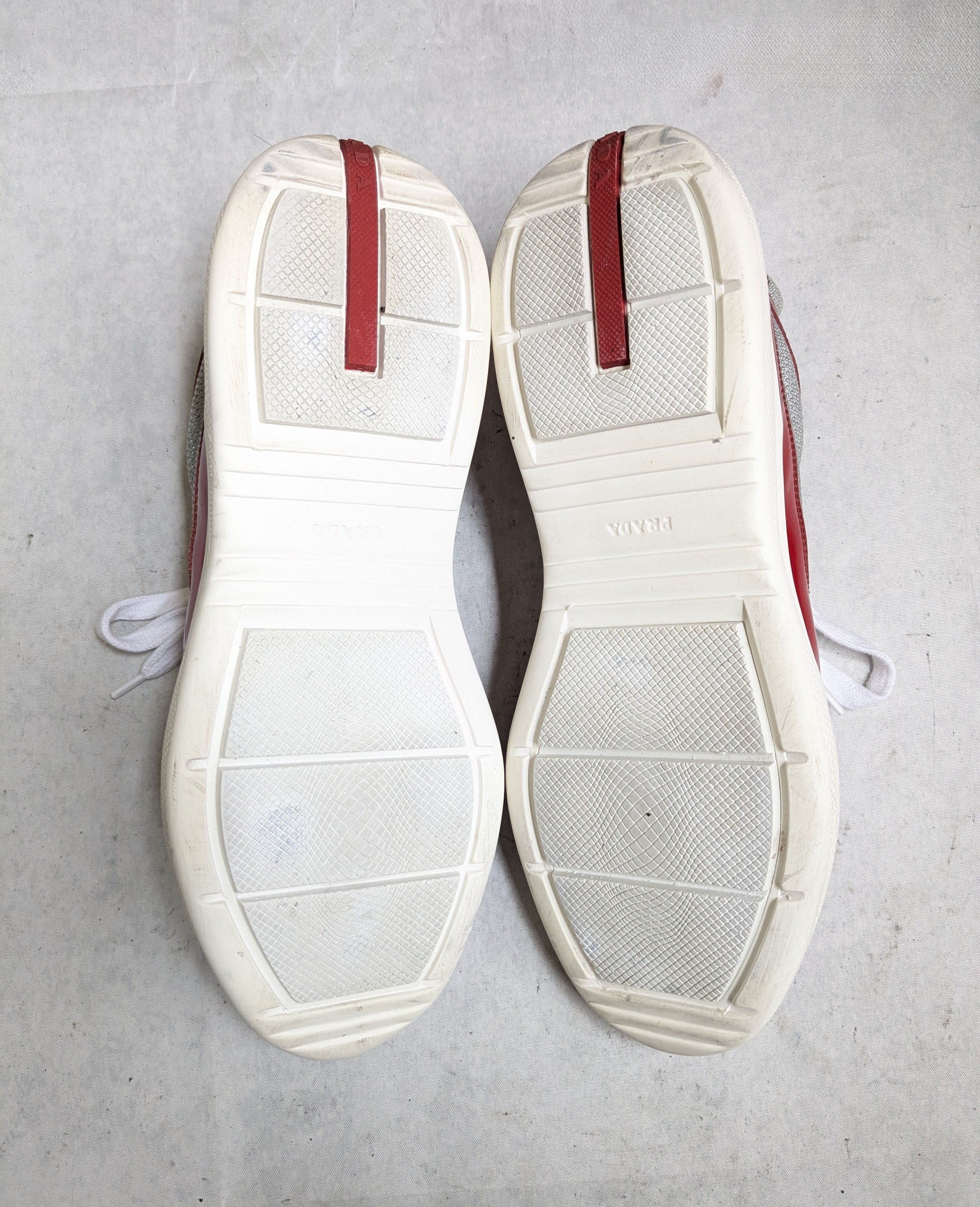 Prada Prada America's Cup Sneakers Red Patent Leather 12 Low Top Size US 12 / EU 45 - 16 Thumbnail
