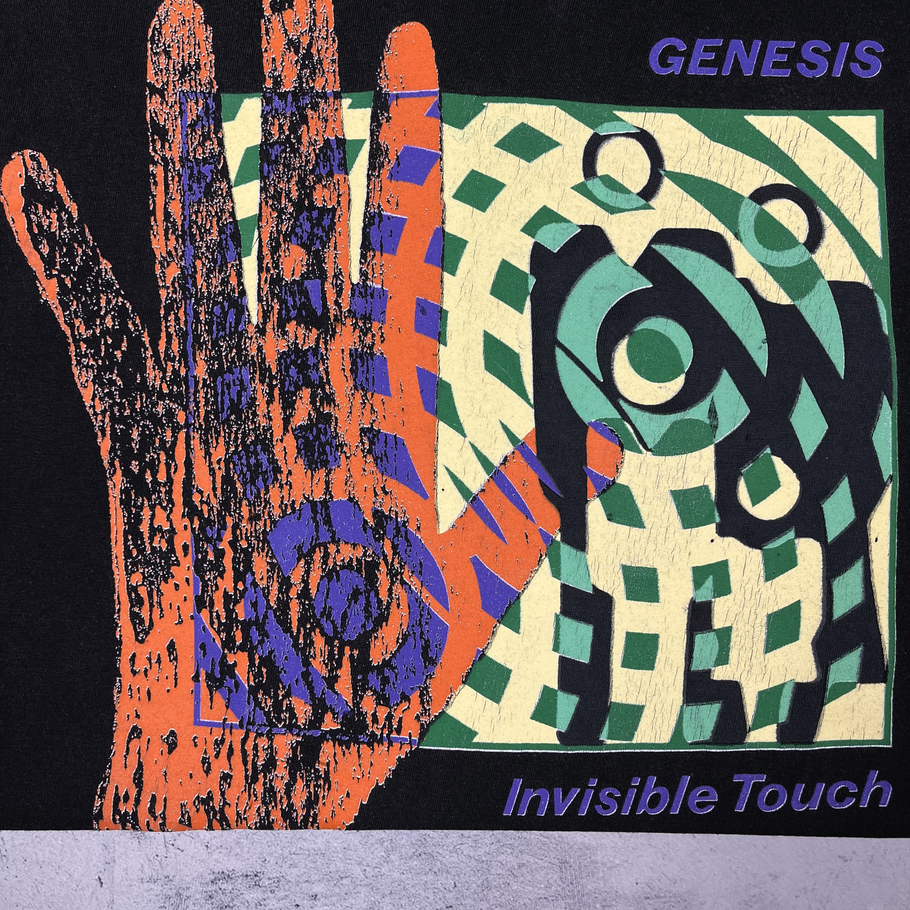 Band Tees Vintage Genesis Invisible Touch Tour Rock Band T Shirt 1987 Size US M / EU 48-50 / 2 - 7 Thumbnail
