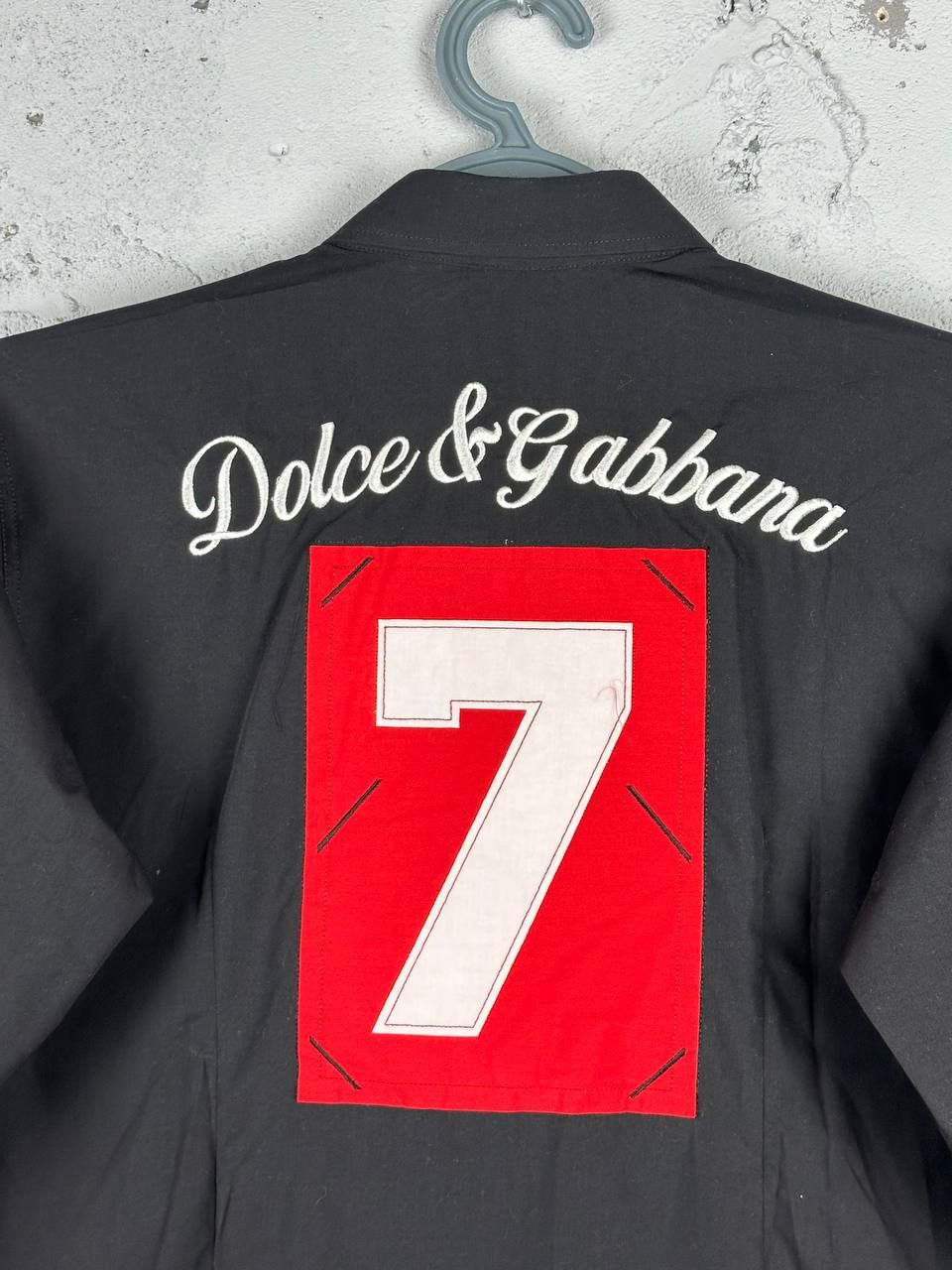 Vintage Y2k Vintage Dolce & Gabbana D&G Big Logo Black Shirt Size US M / EU 48-50 / 2 - 10 Thumbnail