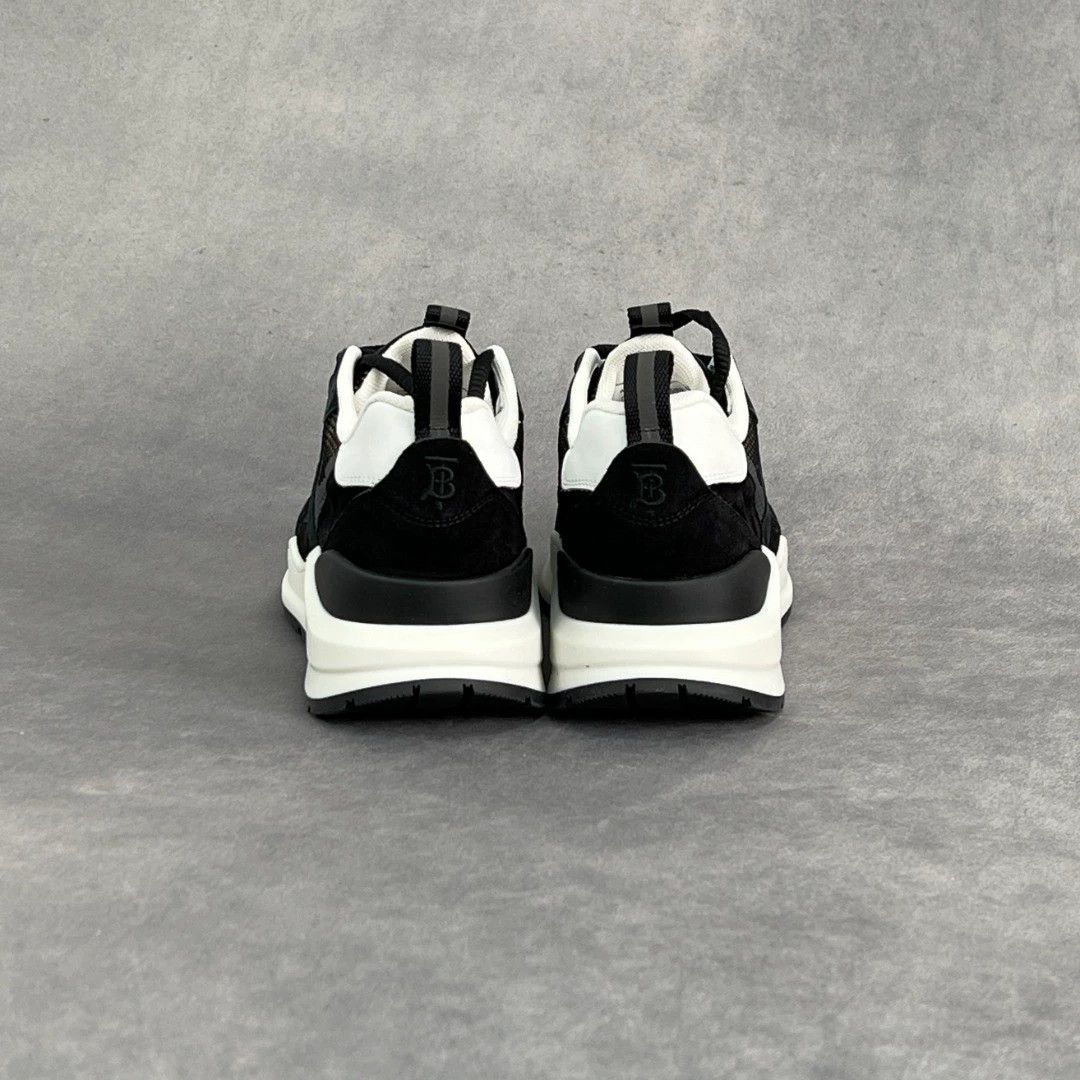 Burberry Burberry black logo leather sneakers men's 44 Size US 11 / EU 44 - 3 Thumbnail