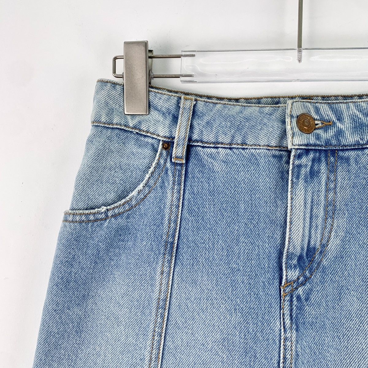 Isabel Marant Isabel Marant Light Blue Casual Denim Midi Skirt K26WX Size 24" / US 00 / IT 34 - 3 Thumbnail
