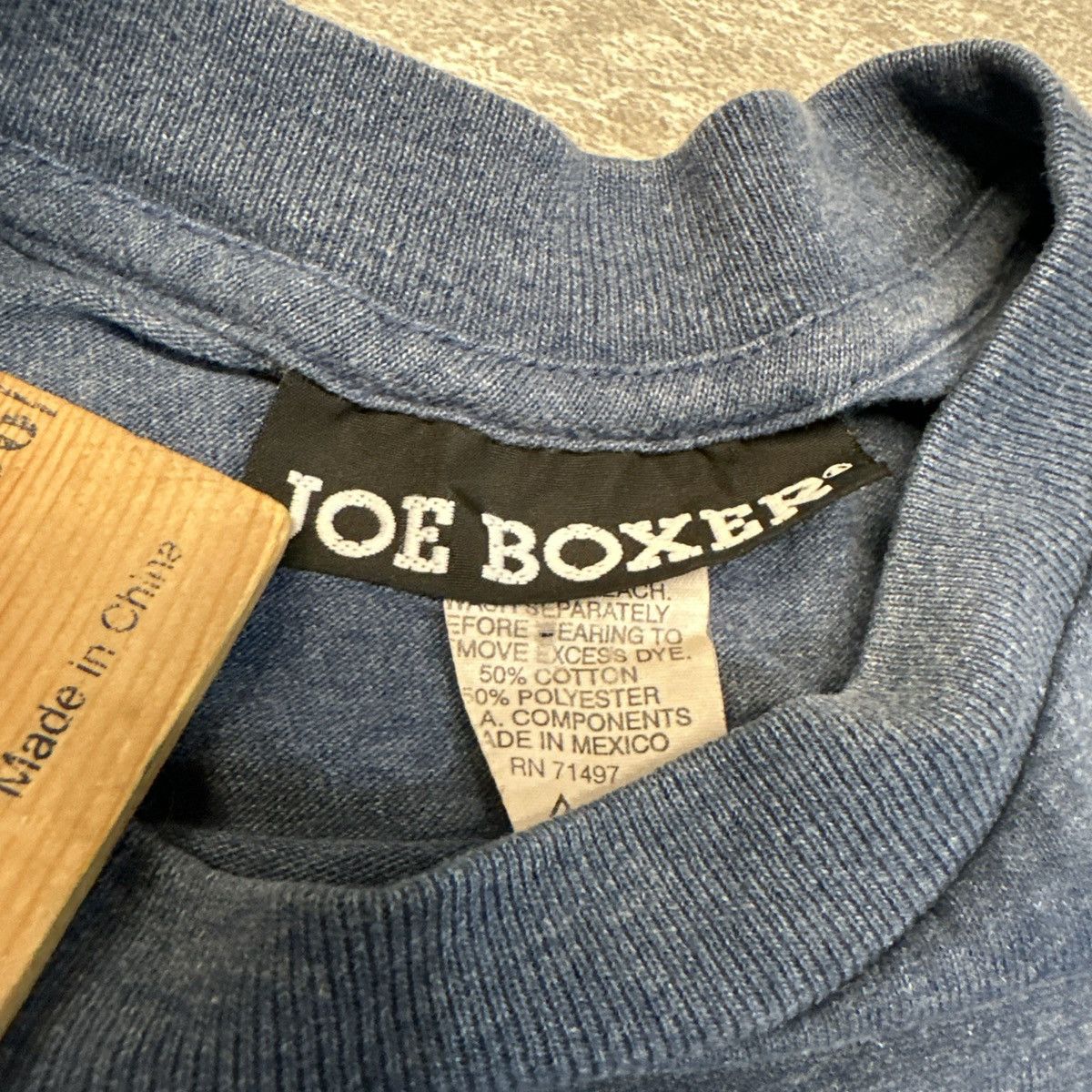 Joe Boxer × Vintage Vintage 90s Joe Boxer T Shirt Size XL Blue Smiley Face AOP Size US XL / EU 56 / 4 - 3 Thumbnail