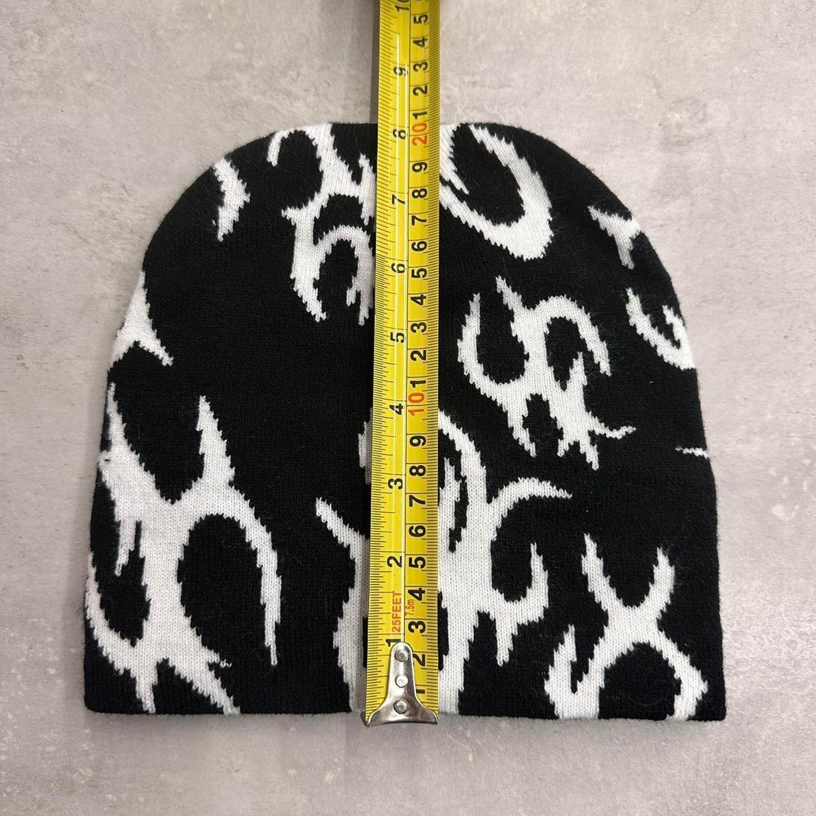 Other Black beanie with unique white Size ONE SIZE - 3 Thumbnail