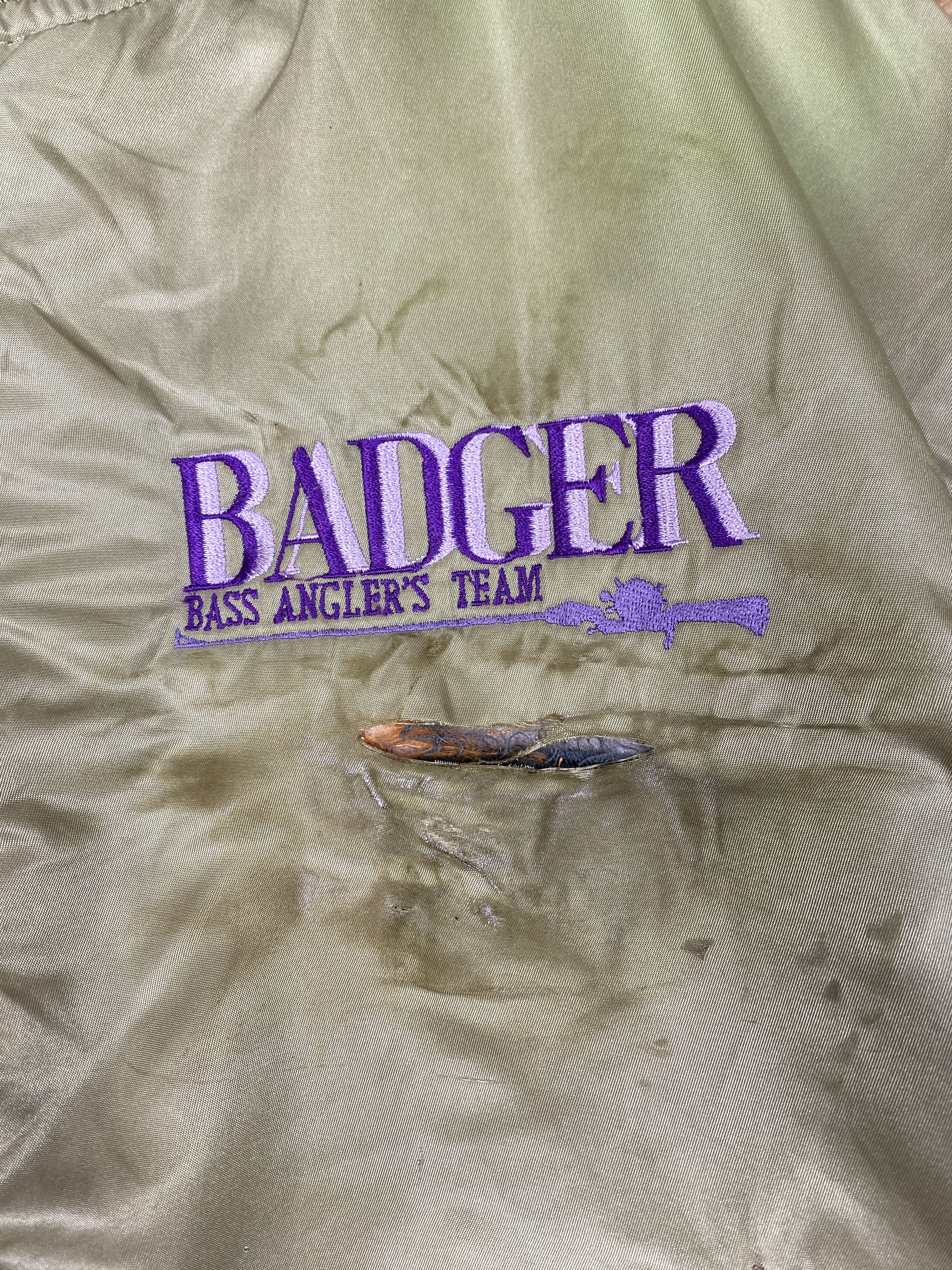 Japanese Brand Vintage Badger Bass Angler's Team Bombers Jacket PJ2629 Size US M / EU 48-50 / 2 - 6 Thumbnail
