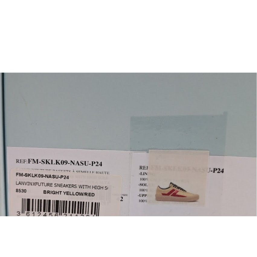 Lanvin o1rshd1 High Sole Low-Top Sneakers in Bright Yellow/Red Size US 9 / EU 42 - 13 Thumbnail