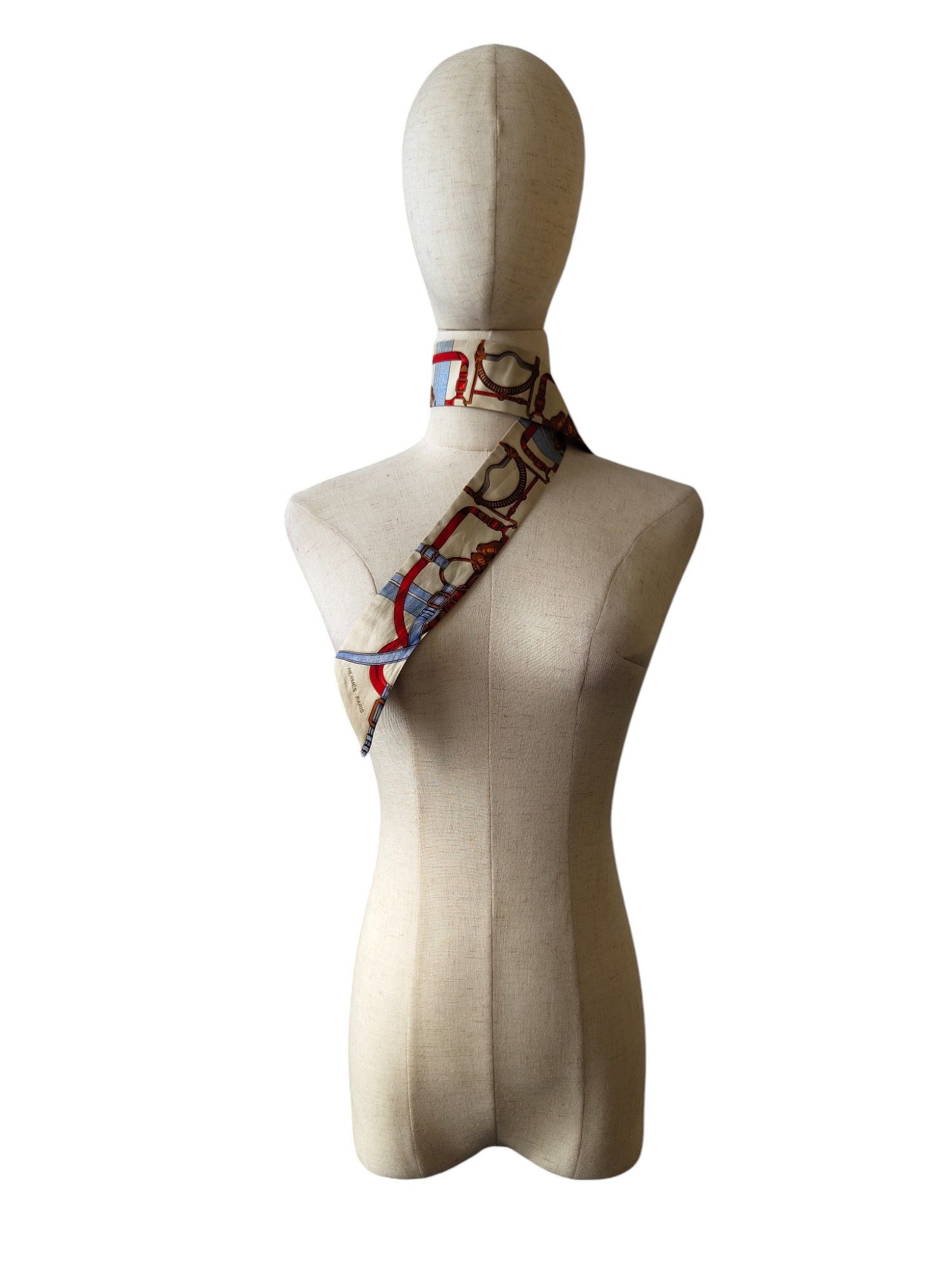 Hermes Beige Twilly Scarf Size ONE SIZE - 1 Thumbnail