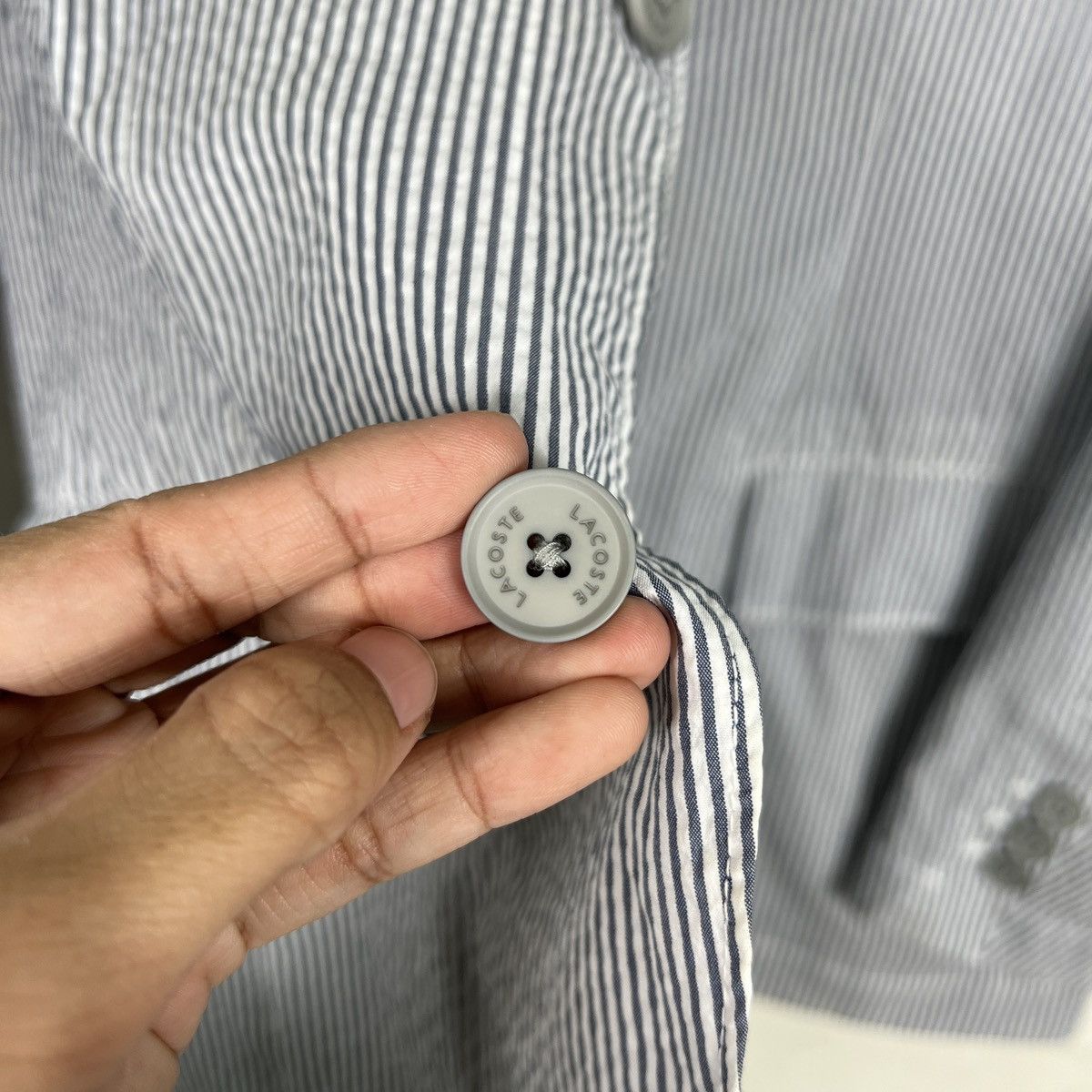 Lacoste 🔥 LACOSTE HIKORY STRIPE BLAZER Size US S / EU 44-46 / 1 - 14 Thumbnail