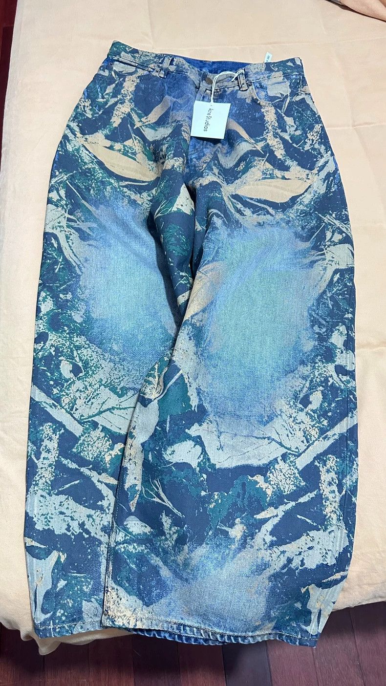 Acne Studios acne studiosVintage printed wide-leg jeans 2503-Nextarrow Size US 28 / EU 44 - 2 Thumbnail