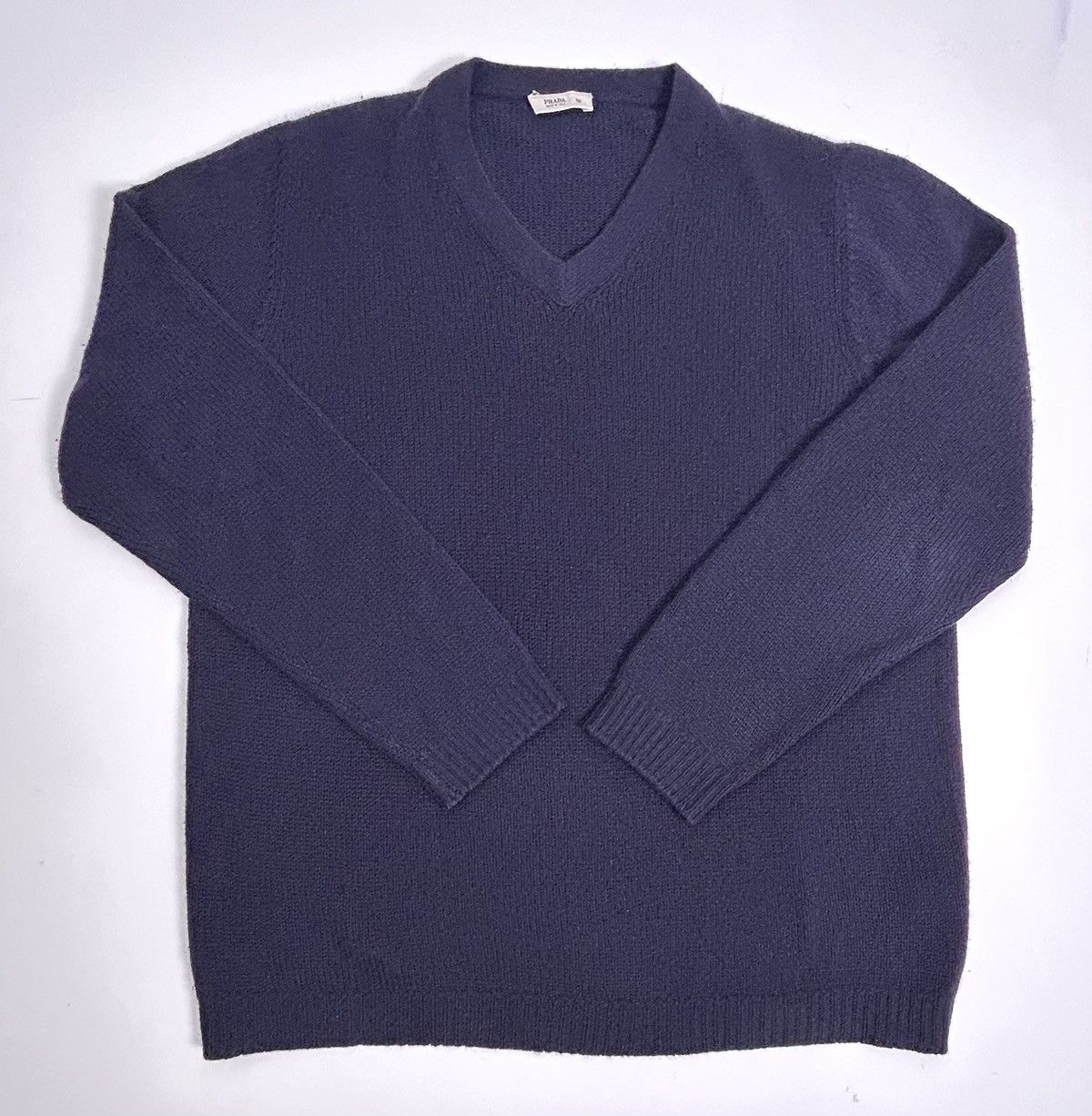Prada Prada 100% Cashmere Navy Blue Sweater 52 XL Made in Italy Size US XL / EU 56 / 4 - 5 Thumbnail