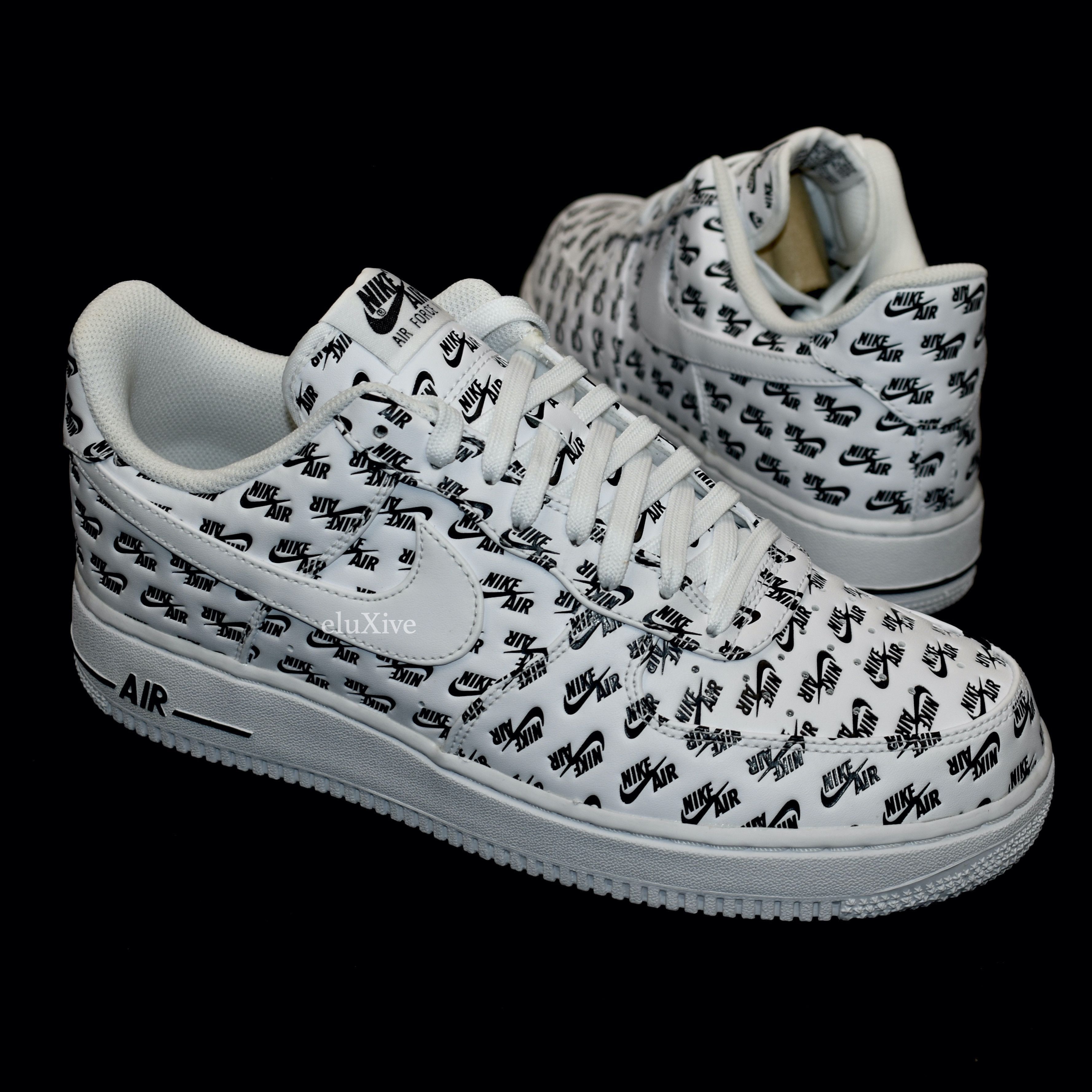 Nike Nike Air Force 1 '07 QS Allover Logo Print White DS Size US 9.5 / EU 42-43 - 1 Preview