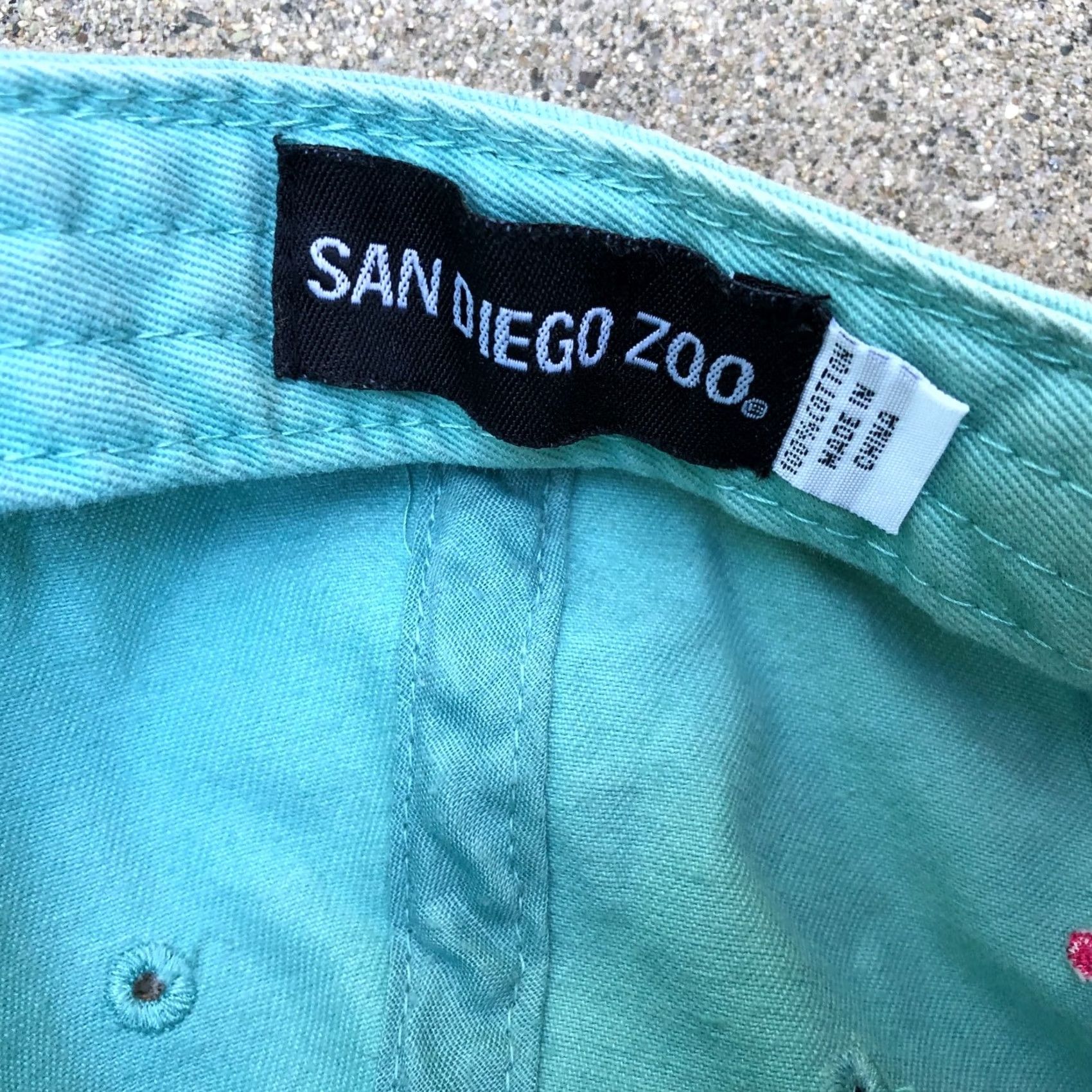 Vintage VTG San Diego Zoo Flamingo Baseball Hat Unisex Adult Dad Cap Blue Hat Size ONE SIZE - 7 Thumbnail