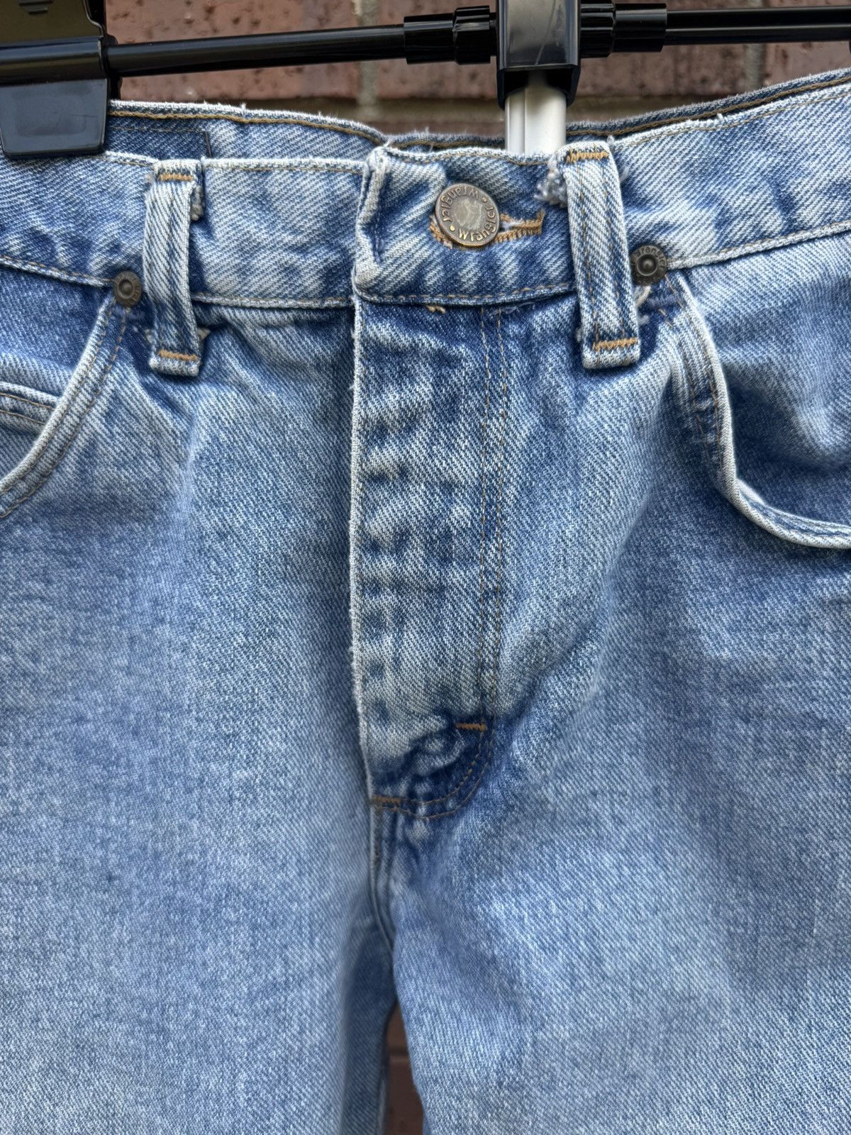 Wrangler Vintage 90s Wrangler Authentic Jeans Altered to Cropped Size 29" - 4 Thumbnail