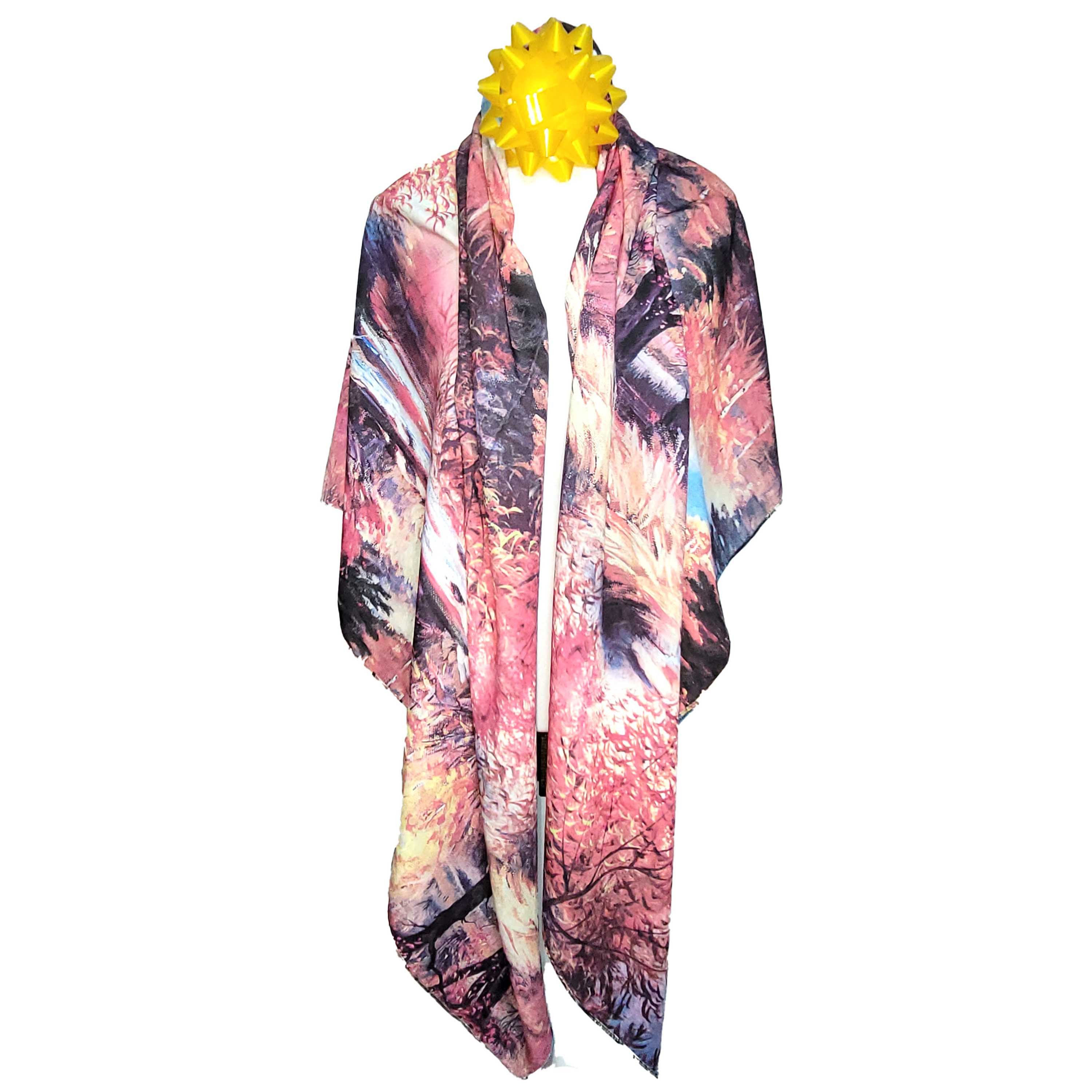 Other NWT Double-Sided Silk Scarf 52"x52" Large Square Wrap 3411 Size ONE SIZE - 7 Thumbnail