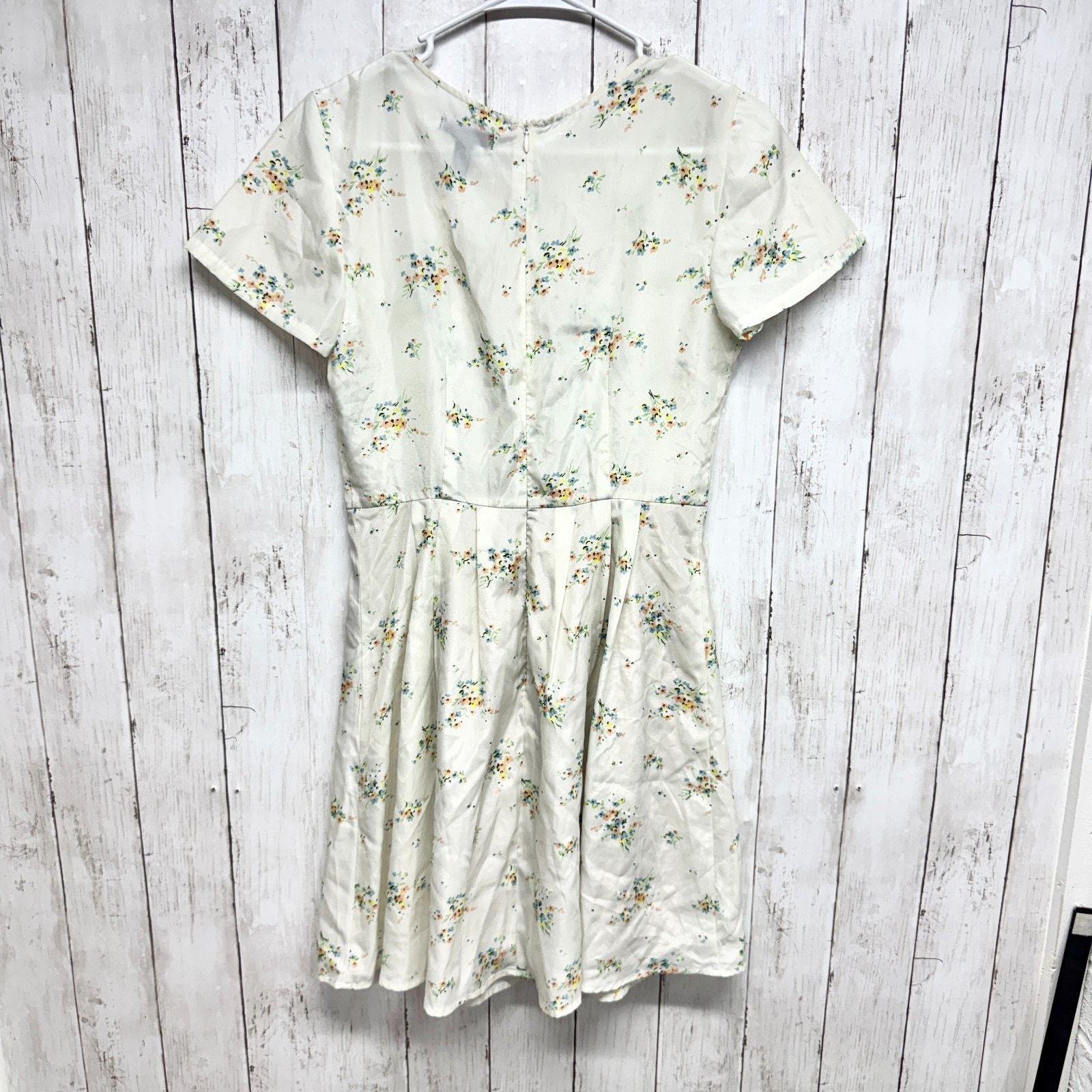 Other Aqua Dress Size Small Floral Round Neck Short Sleeve Midi Size S / US 4 / IT 40 - 5 Thumbnail