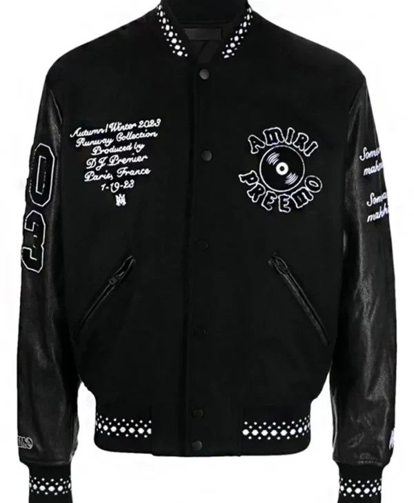 Amiri os11x0624 Wool-Blend Varsity Jackets in Multicolor Size US M / EU 48-50 / 2 - 1 Thumbnail