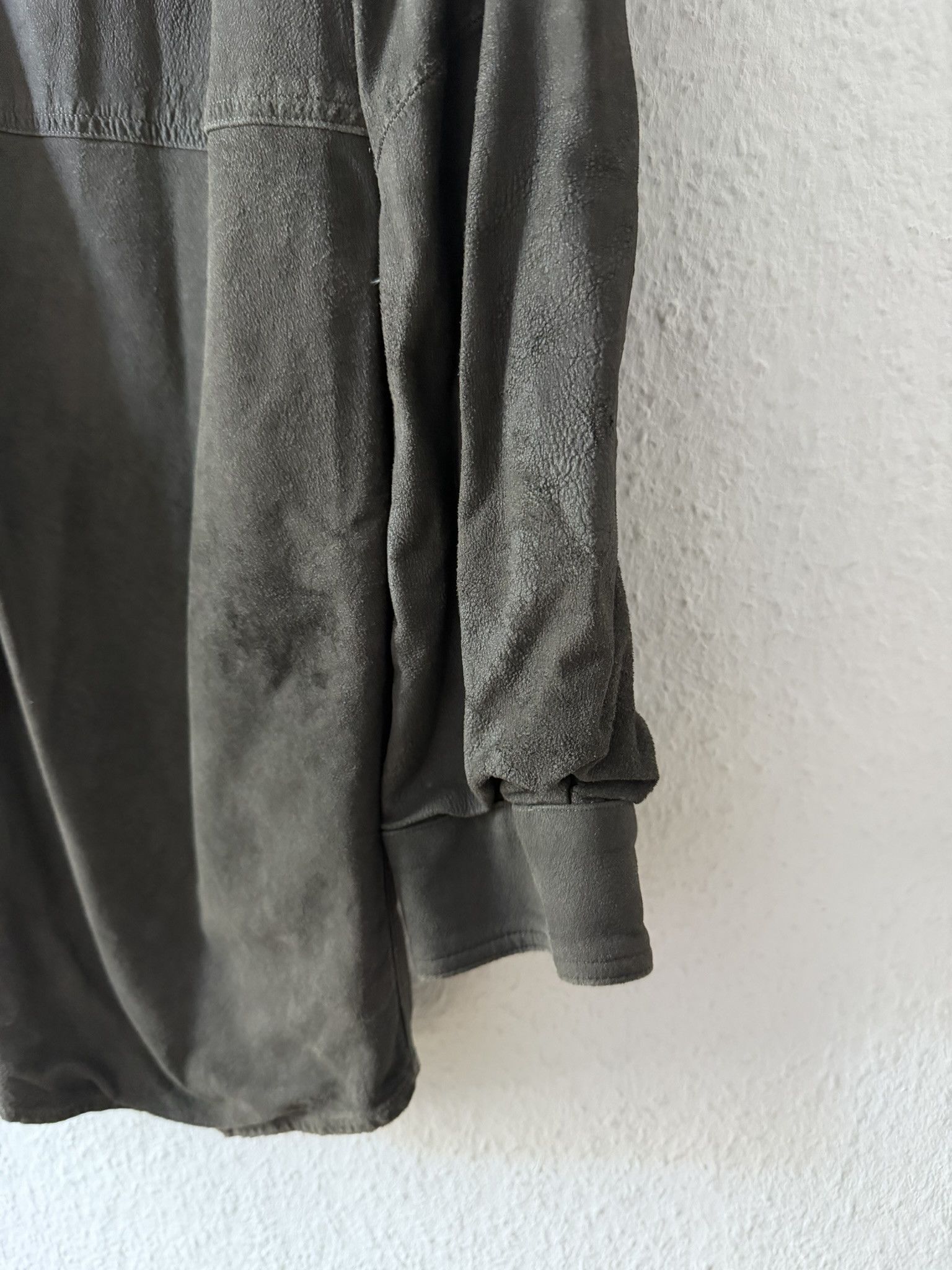 Rick Owens F/W 16 “MASTODON” Blistered Lamb Leather Trench Shirt L/54 Size US L / EU 52-54 / 3 - 4 Thumbnail