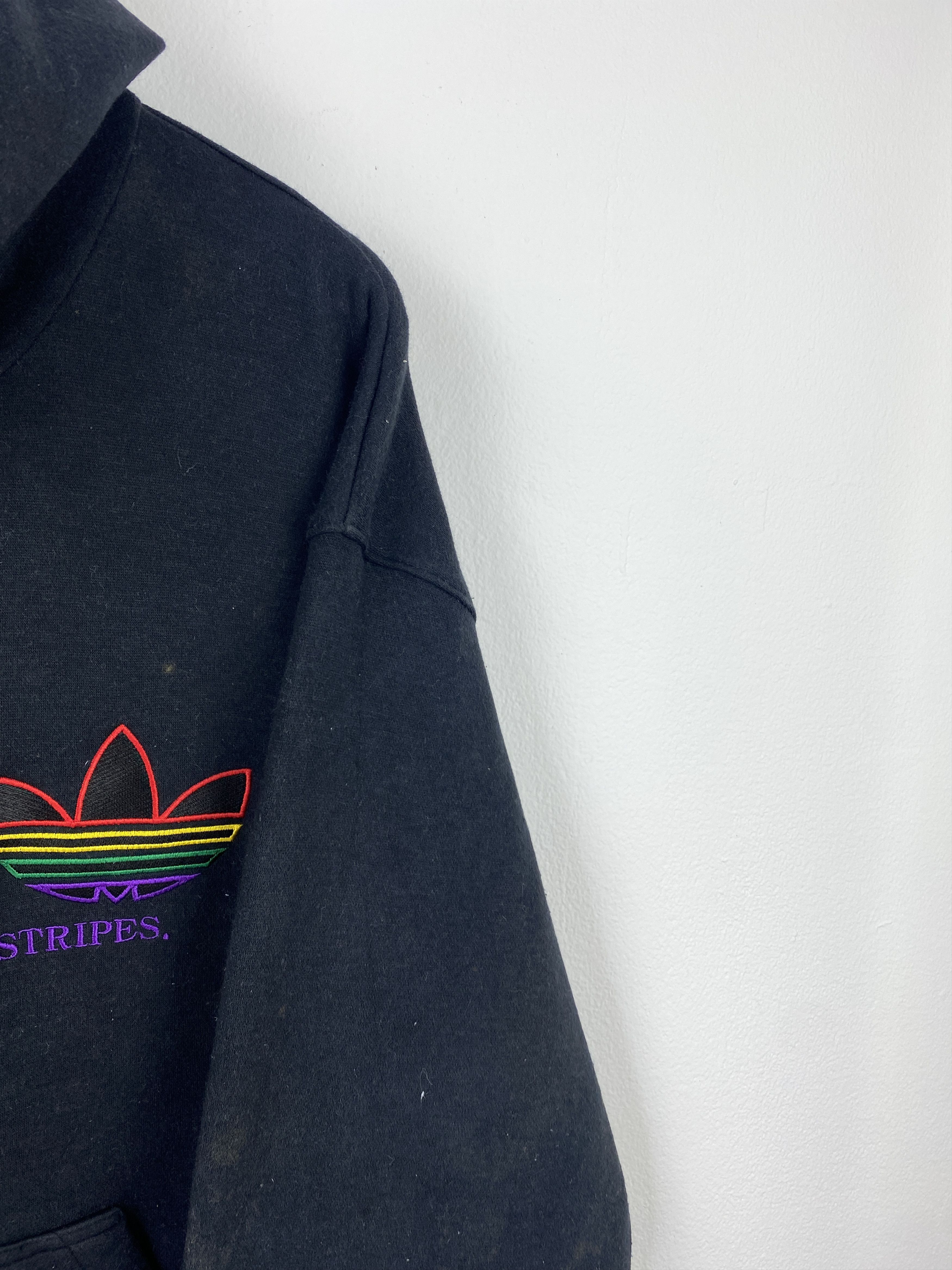 Adidas Vintage 90s Adidas Spell Out Pullover Hoodie SH0422 Size US XXL / EU 58 / 5 - 11 Thumbnail
