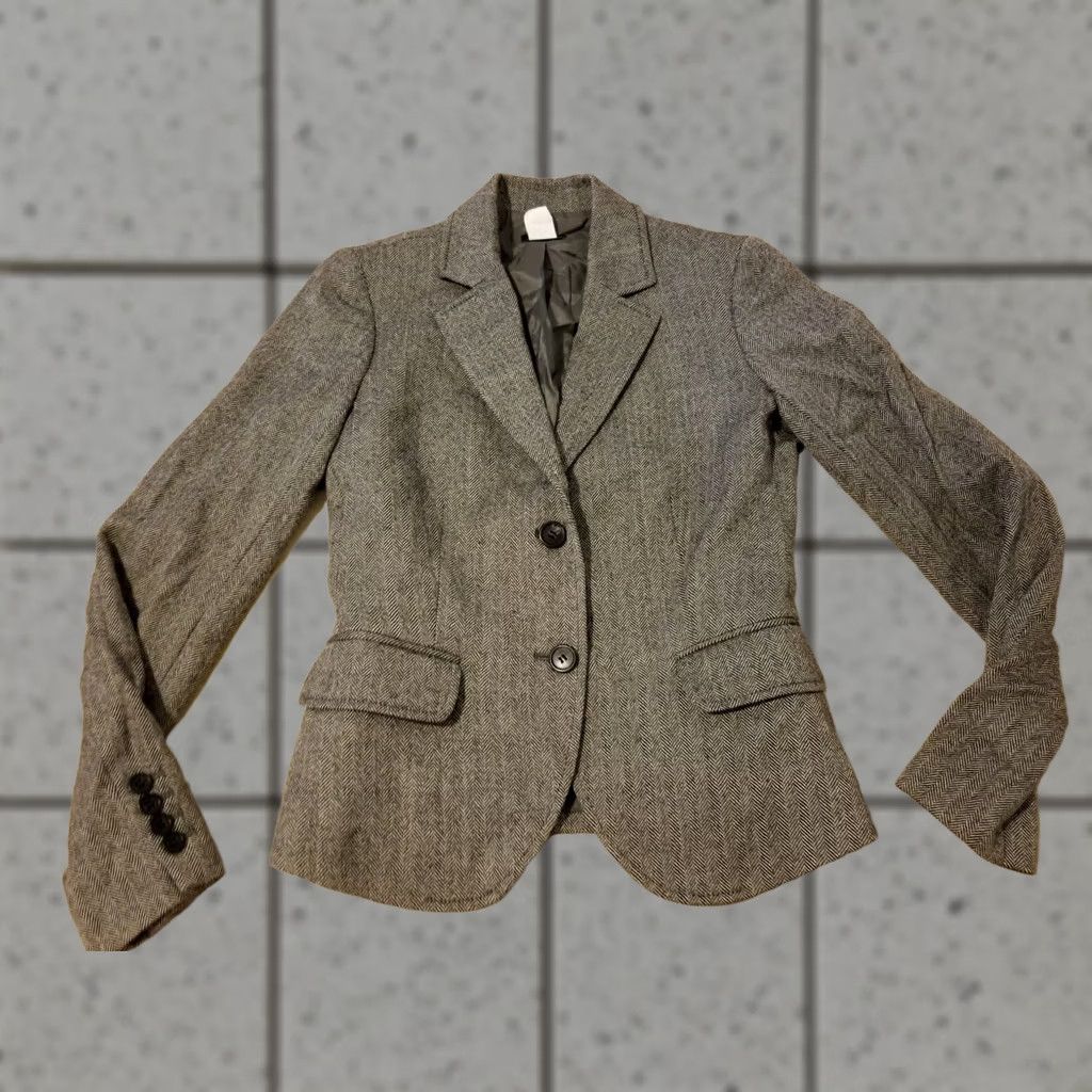 J.Crew J. Crew Jacket Blazer 0 Grey Gray Womens Size XS / US 0-2 / IT 36-38 - 1 Thumbnail
