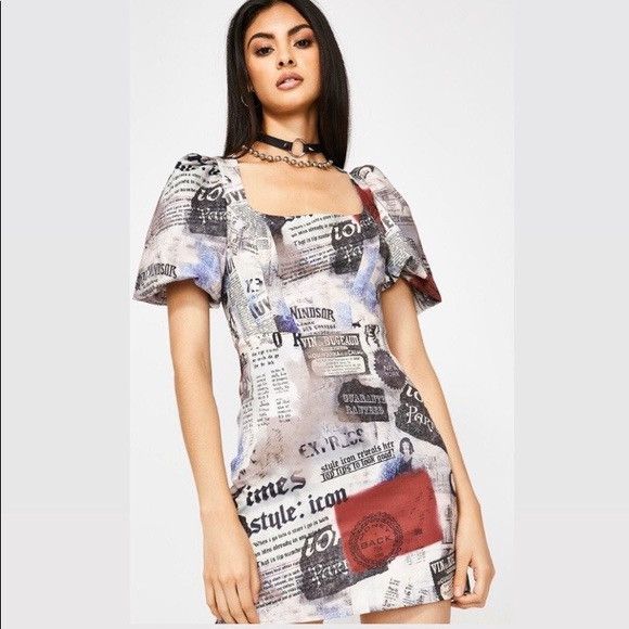 jaded london denim dress with belt Jaded London - Denim Dress With Belt