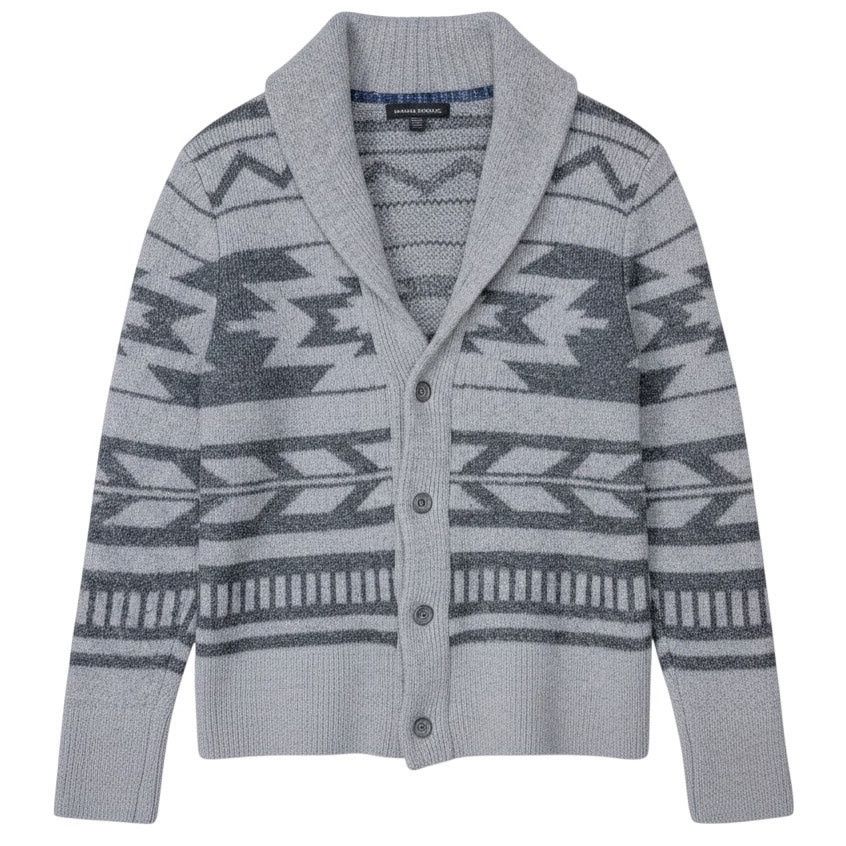 Banana Republic Banana Republic Aztec Graphic Men's L Shawl Collar Cardigan Size US L / EU 52-54 / 3 - 1 Thumbnail
