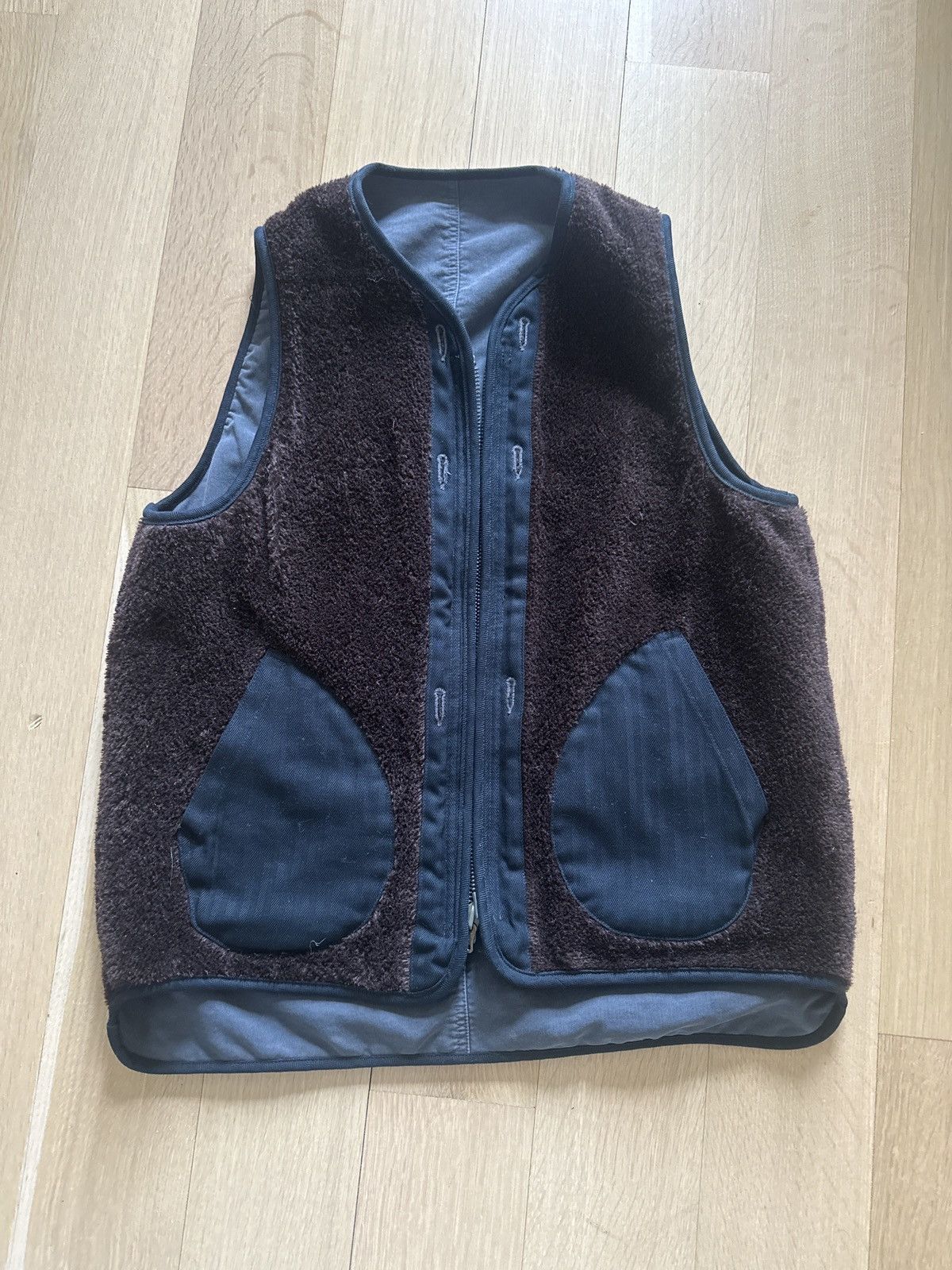 Visvim VISVIM 21AW IRIS LINER VEST CONTRARY DEPT | Grailed