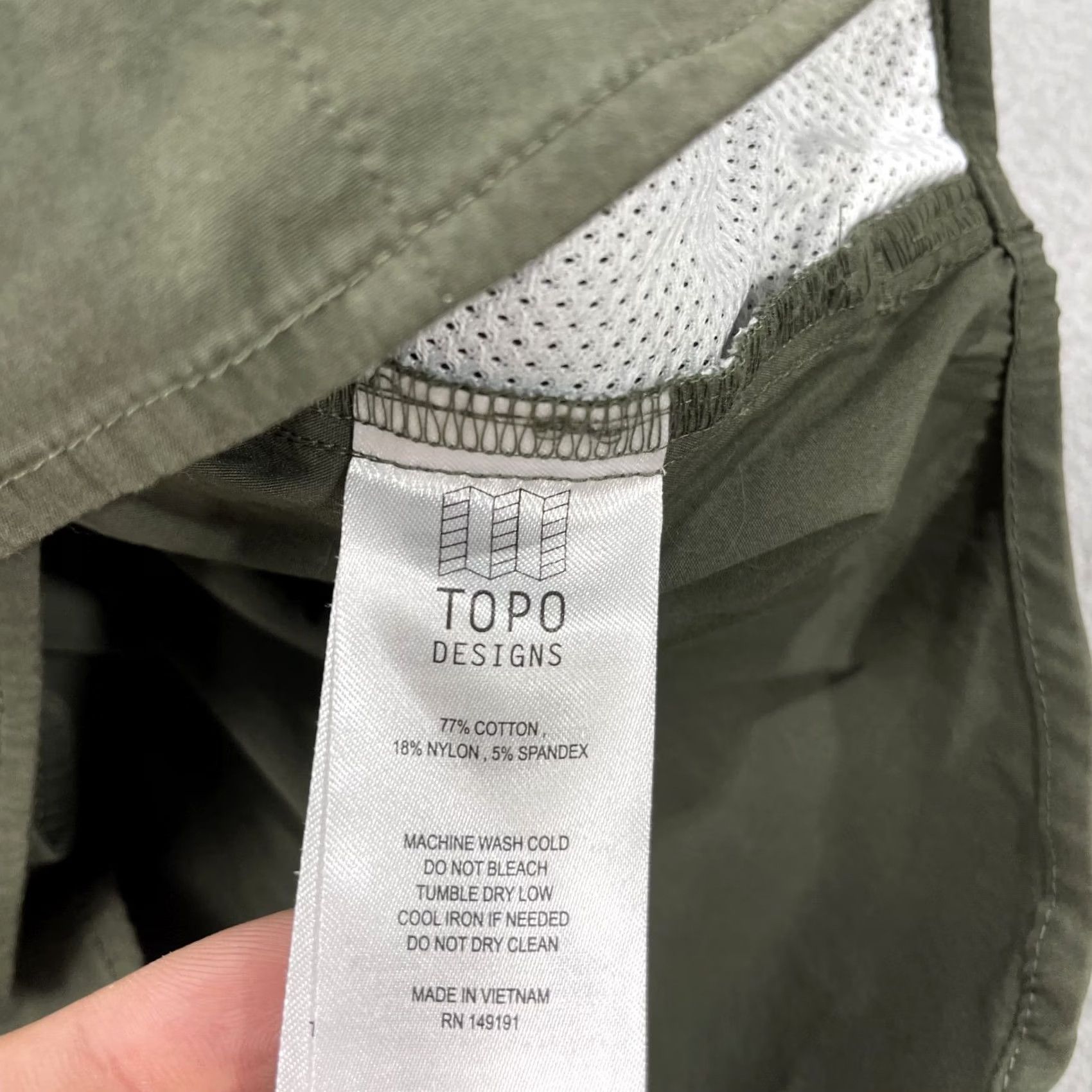 Topo Designs Topo Designs Shirt Mens Small Olive Army Green Snap Pockets Outdoor Size US S / EU 44-46 / 1 - 4 Thumbnail