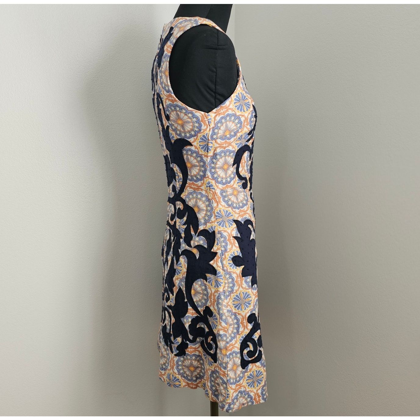 Anthropologie Vanessa Virginia Linen Blend Embroidered Owen Shift Dress 0 Size XS / US 0-2 / IT 36-38 - 7 Thumbnail