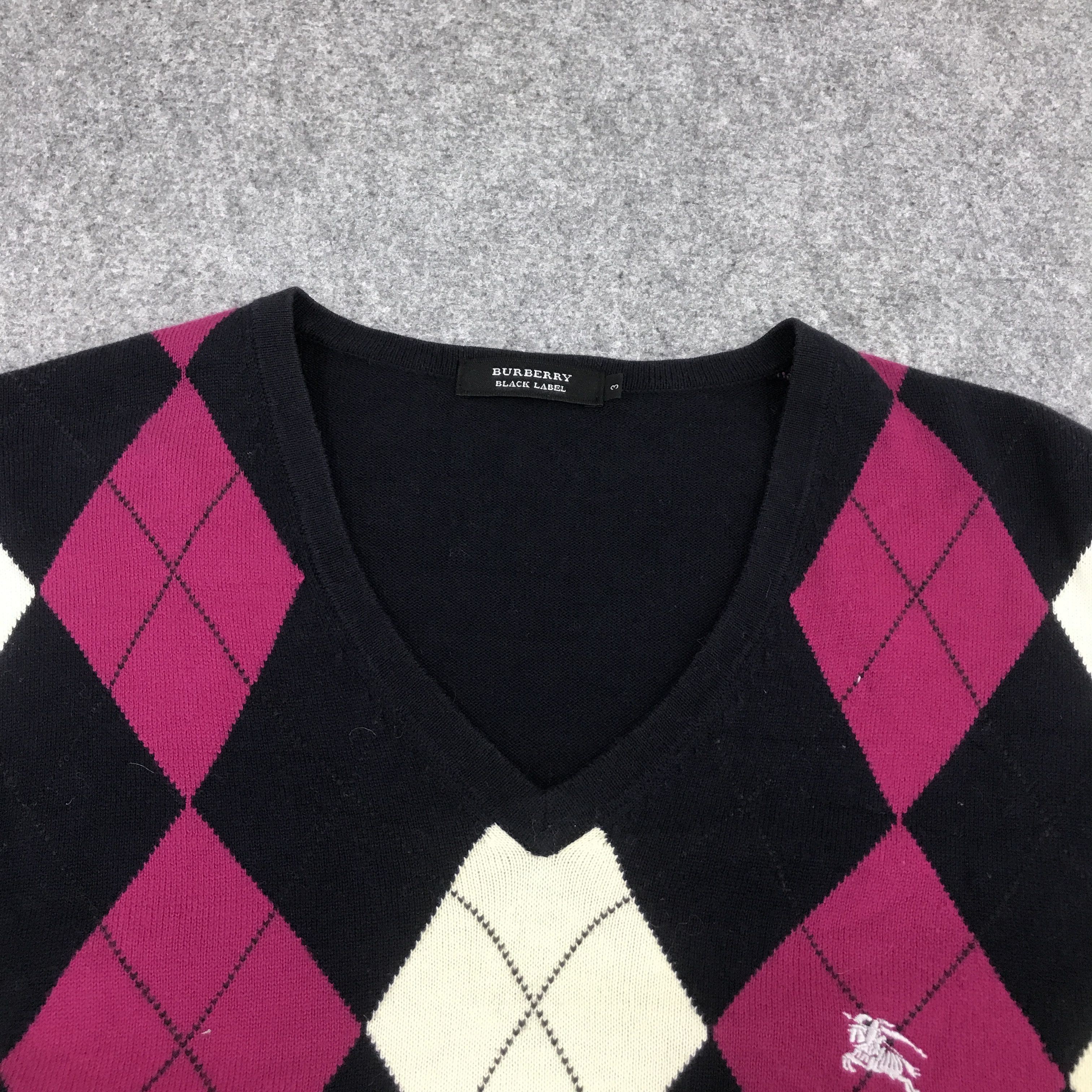 Burberry BURBERRY BLACK LABEL NECK V DESIGN KNITWEAR Size US M / EU 48-50 / 2 - 7 Thumbnail
