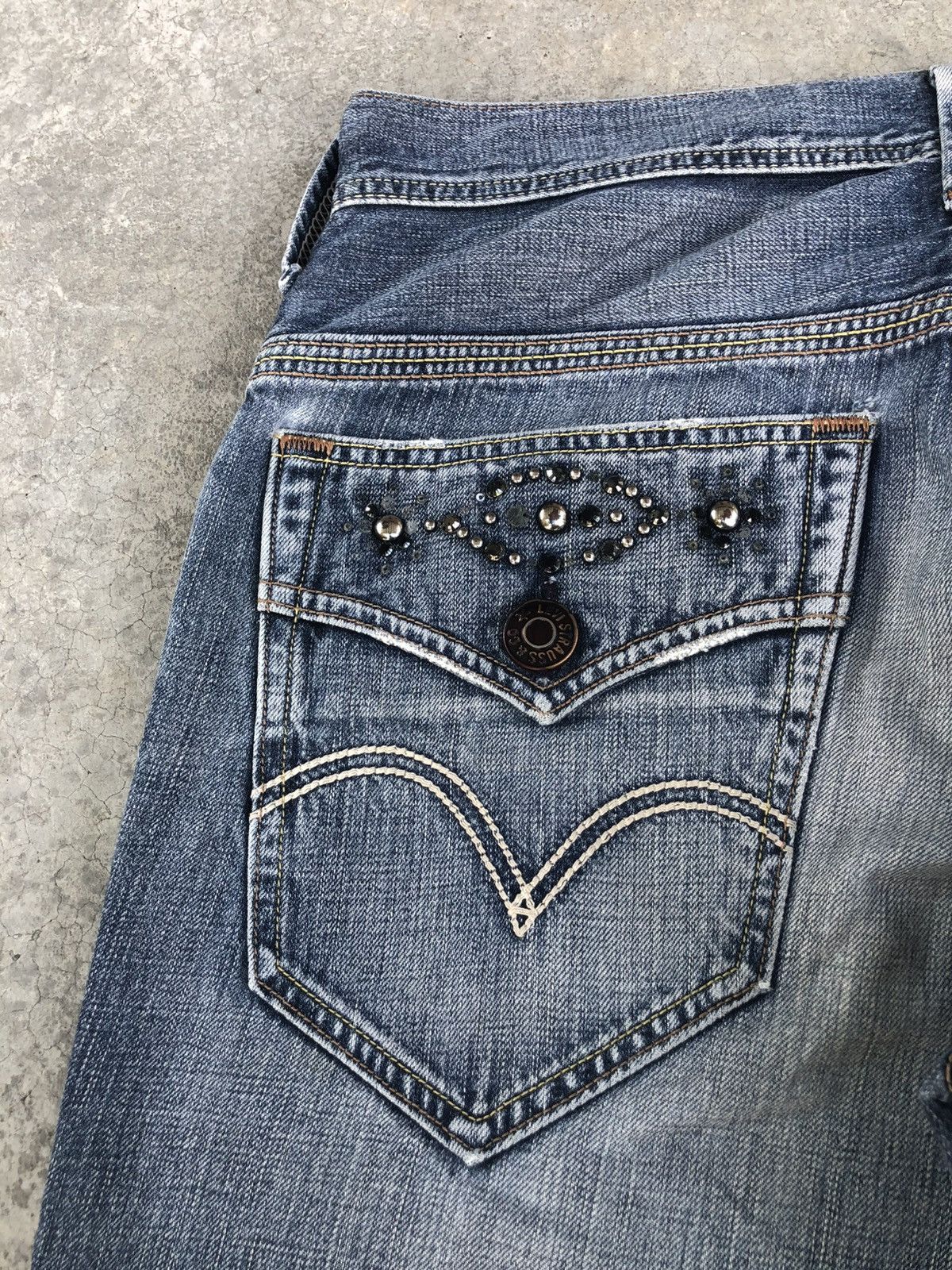 If Six Was Nine Y2k Levis Flared Jeans Bootcut 507 Distressed Jeans Size US 32 / EU 48 - 15 Thumbnail