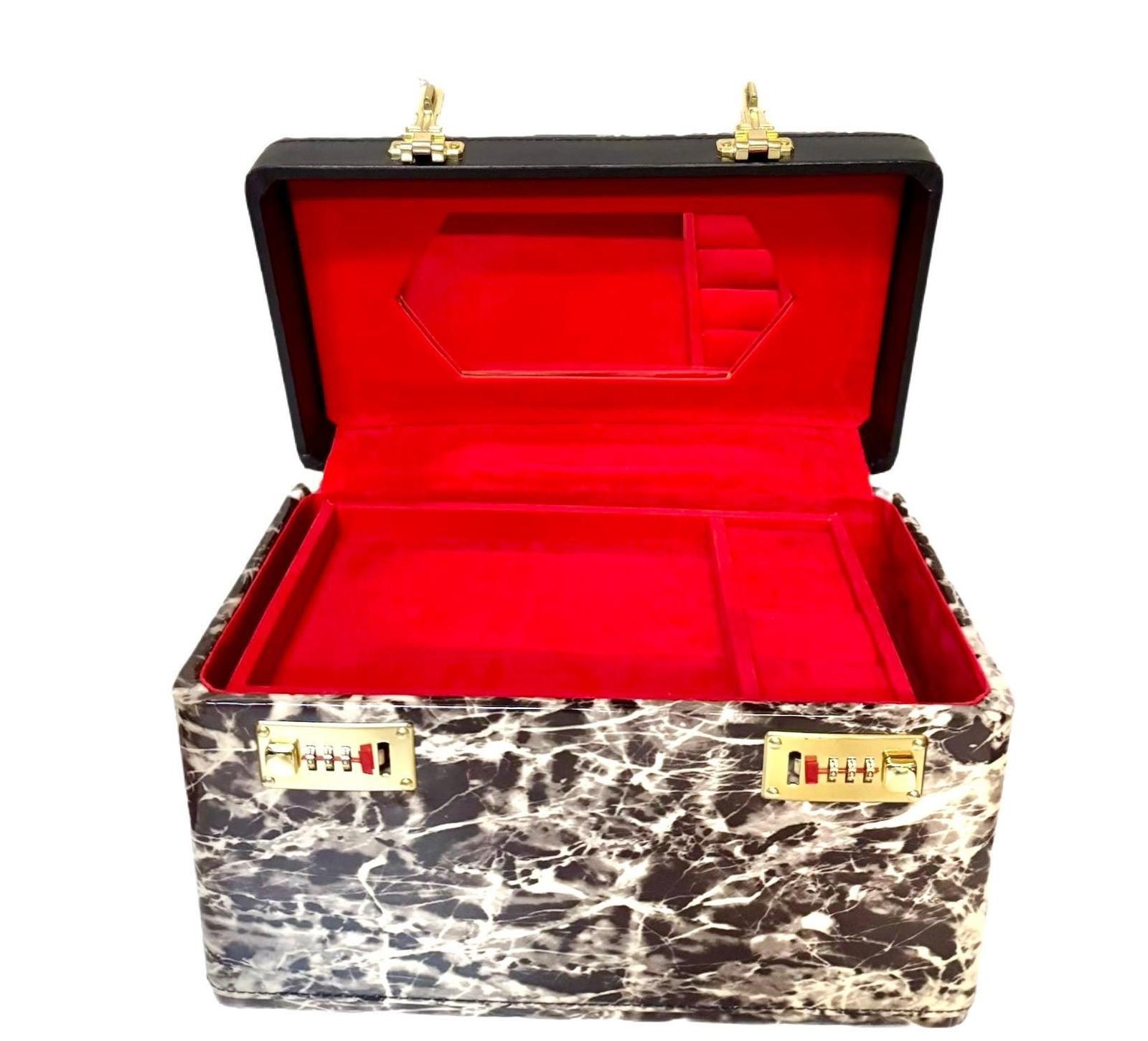 Other Jewelry Makeup Briefcase Box Large, PU Leather Organizer Size ONE SIZE - 2 Thumbnail