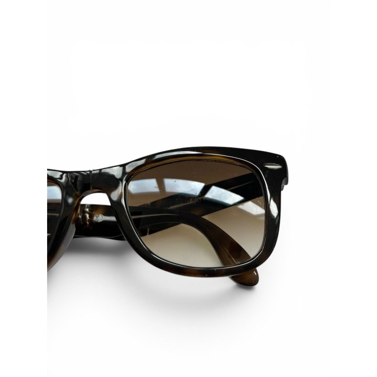 RayBan Ray Ban Folding Wayfarer Tortoiseshell Sunglasses Size ONE SIZE - 15 Thumbnail