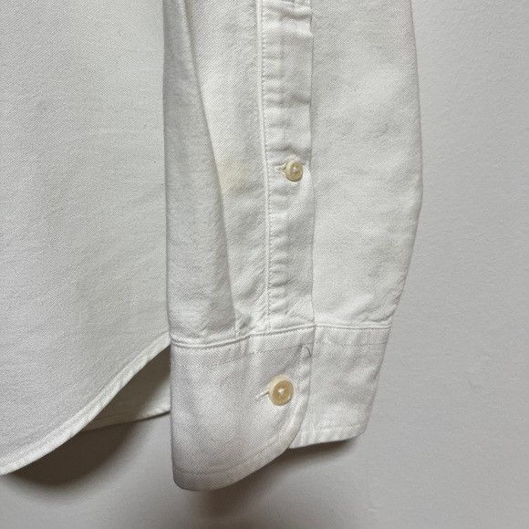 J.Crew J.Crew Slim Fit Oxford Shirt – White w/ Blue Collar – Size M Size US M / EU 48-50 / 2 - 11 Thumbnail