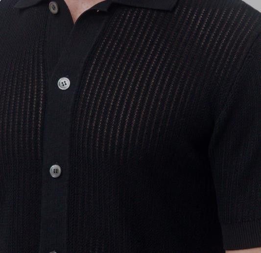 Designer Filippo De Laurentiis Crepe Cotton Button Polo Shirt Size US L / EU 52-54 / 3 - 2 Thumbnail