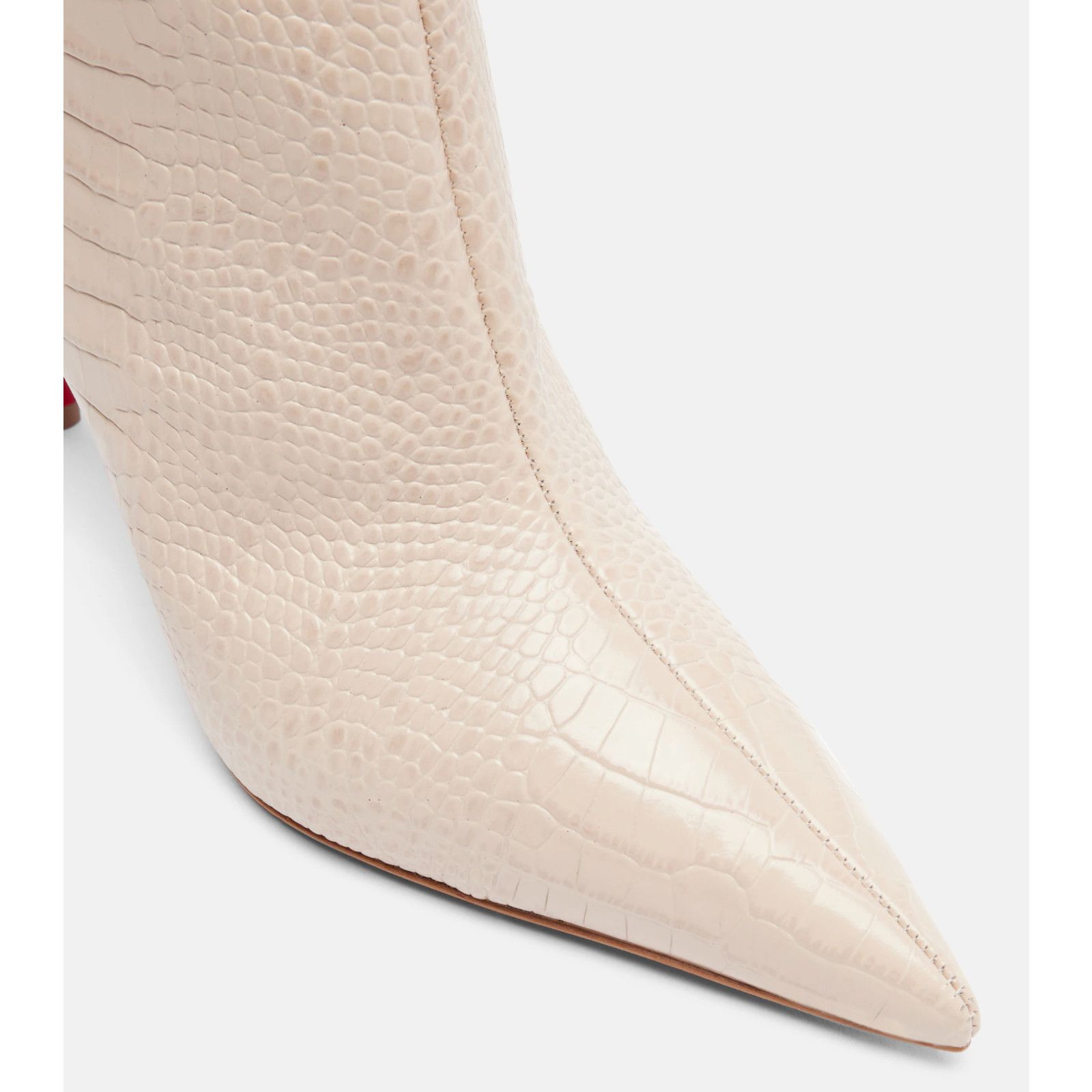 Christian Louboutin Christian Louboutin Miss Z Booty 80 Pearl Beige Croc 39.5 Size US 9.5 / IT 39.5 - 10 Thumbnail