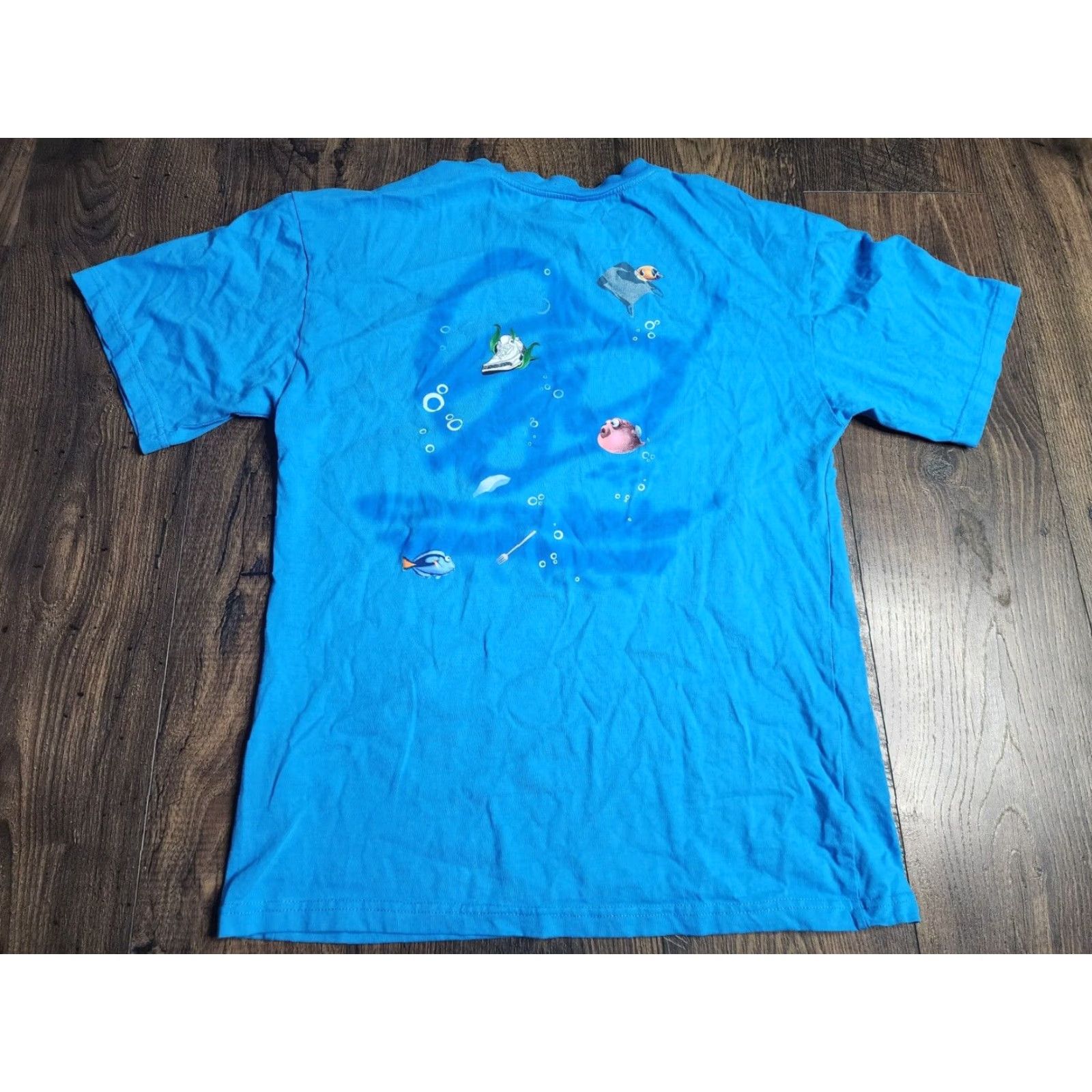 Vintage Sean Wotherspoon x Circulate Beach Conservation Mens M Blue Double-Sided Cotton Short Sleeve T Shirt Size US M / EU 48-50 / 2 - 2 Thumbnail