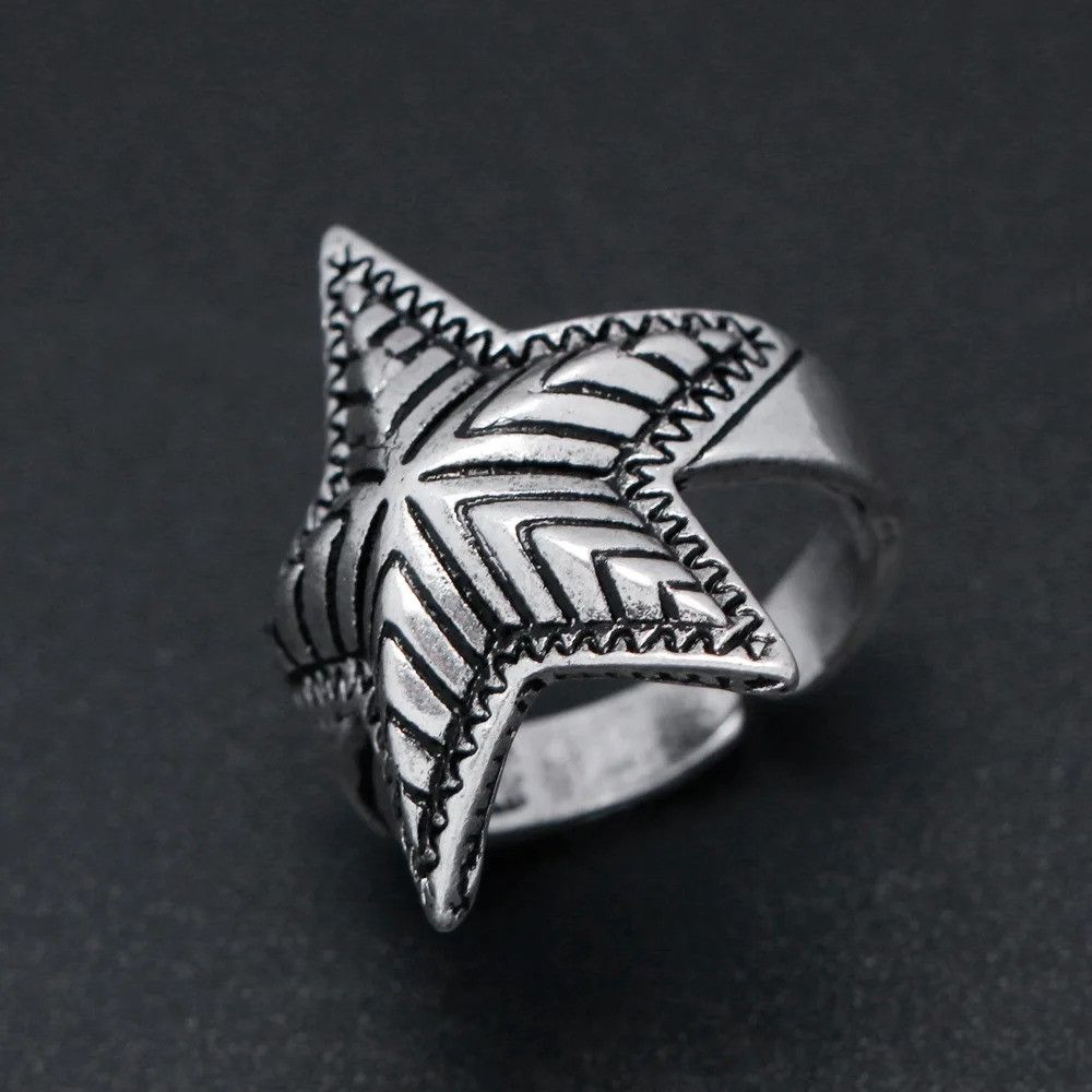 Japanese Brand Retro Star Ring Size ONE SIZE - 4 Thumbnail