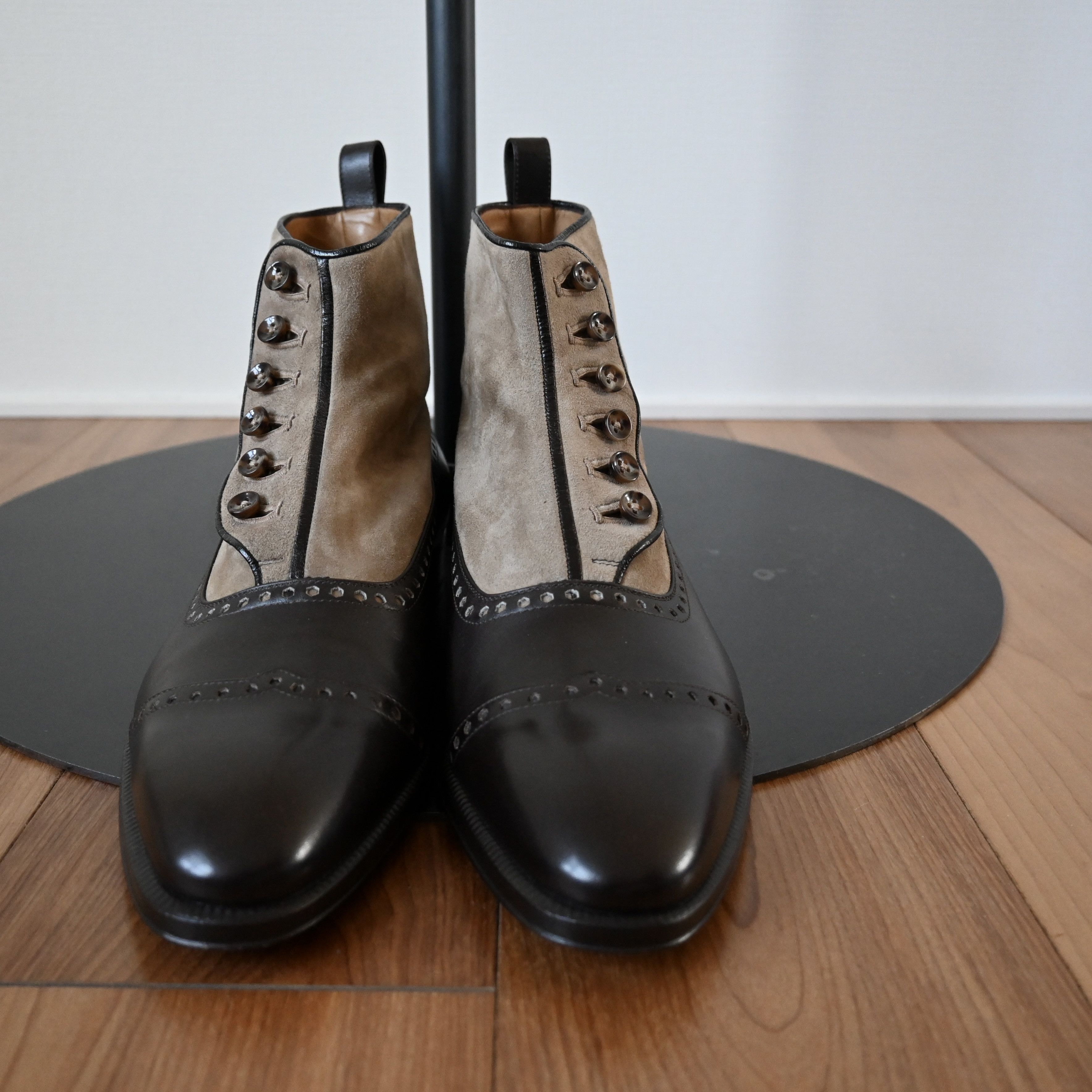 Lamborghini Enzo Bonafe x Lamborghini button ankle boots made in Italy Size US 8 / EU 41 - 22 Thumbnail