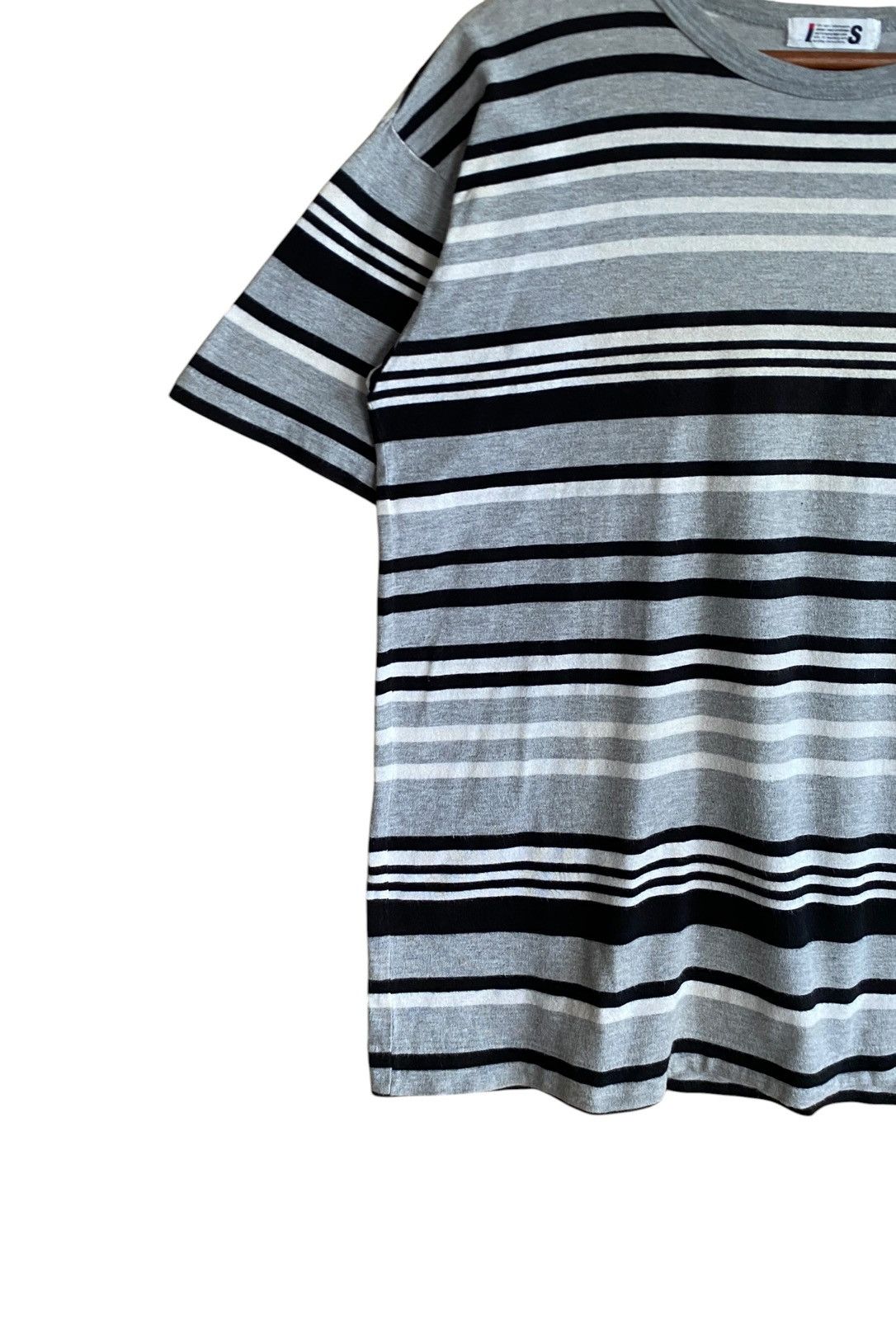 Issey Miyake Vintage Japanese Brand Issey Miyake Striped T-shirt 1990s Size US M / EU 48-50 / 2 - 3 Thumbnail