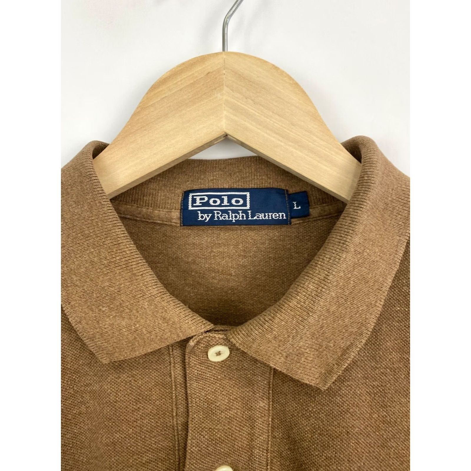 Ralph Lauren VINTAGE Ralph Lauren Polo Long Sleeve Shirt Men L Brown 90s Y2K Retro Rare Cap Style Size US L / EU 52-54 / 3 - 4 Thumbnail