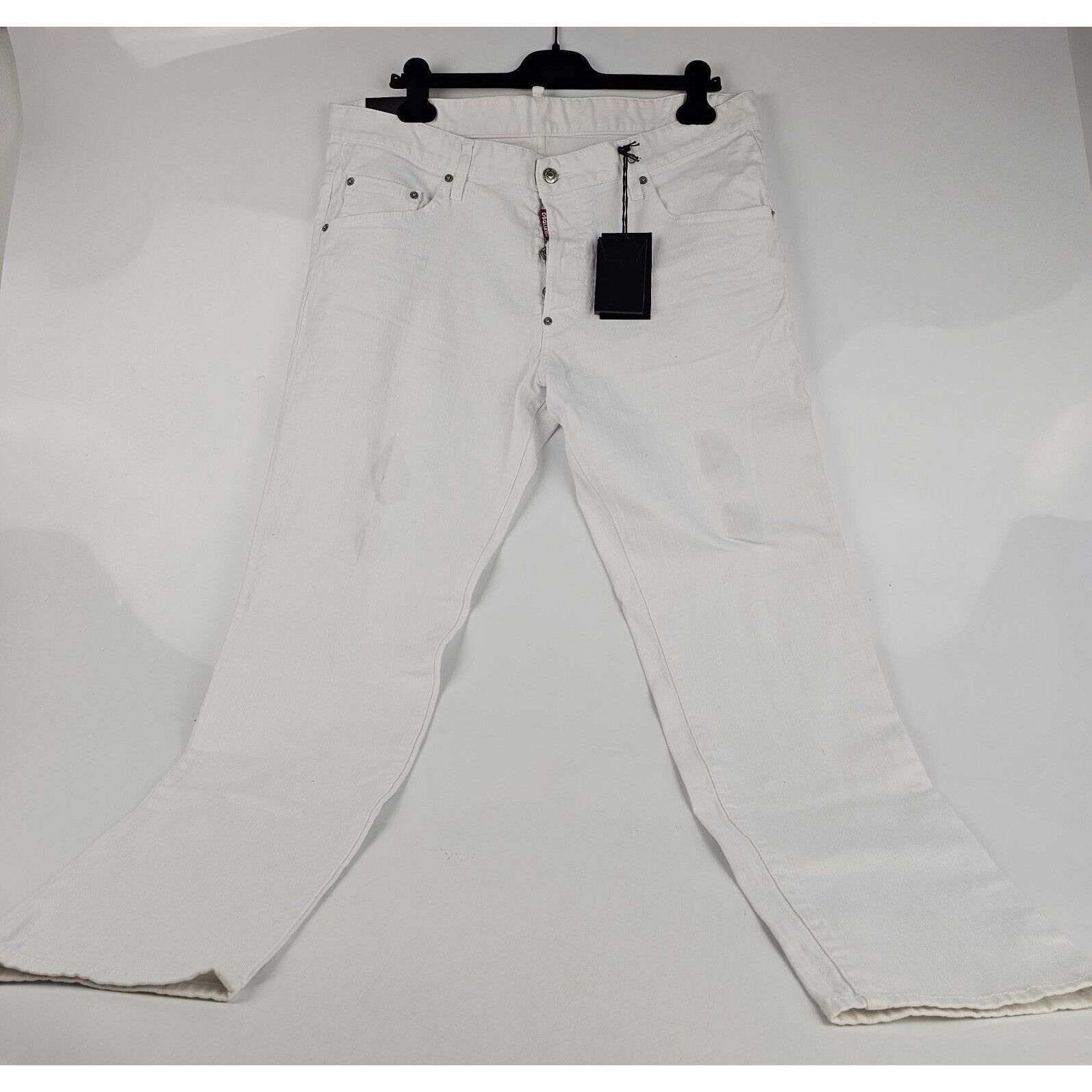 Dsquared2 DSQUARED2 White Jeans Size IT56 New Size US 40 / EU 56 - 1 Thumbnail