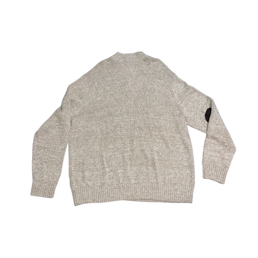 Chaps Brown Quarter Button Knit Sweater Long Sleeve elbow Patch Size US XXL / EU 58 / 5 - 2 Thumbnail