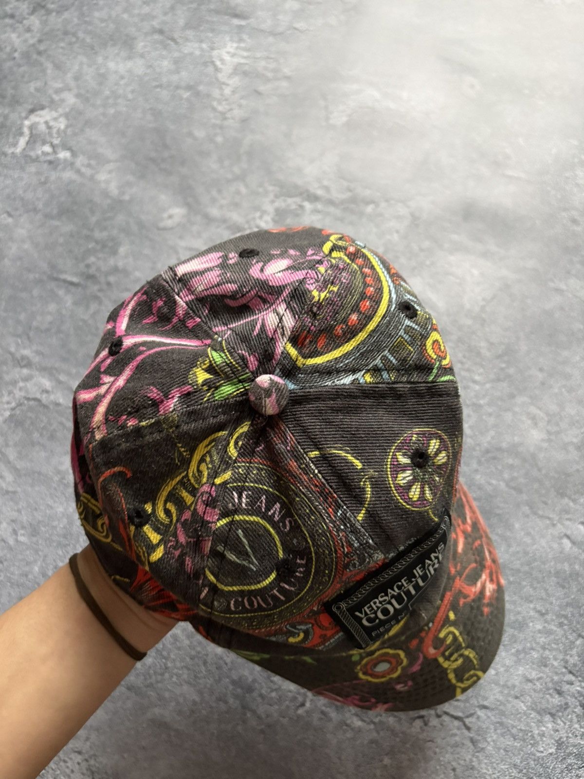 Versace Jeans Couture Versace Jeans Couture Fullprint Designer Luxury Hat Cap Rare Size ONE SIZE - 4 Thumbnail